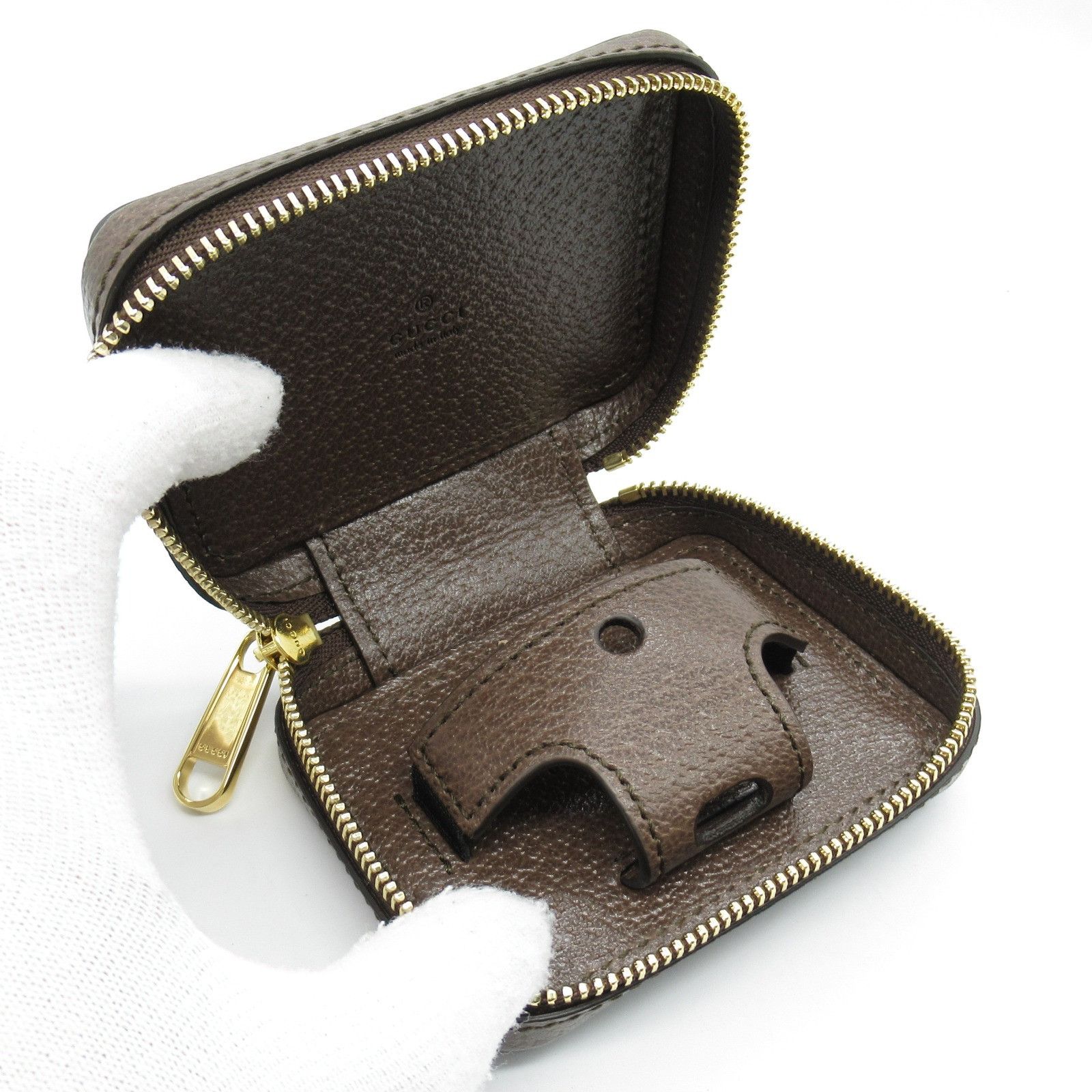 Gucci Gucci Gucci AirPods Case PVC Coated Canvas Leather Case Canvas Phonecase 699771 Size ONE SIZE - 5 Thumbnail