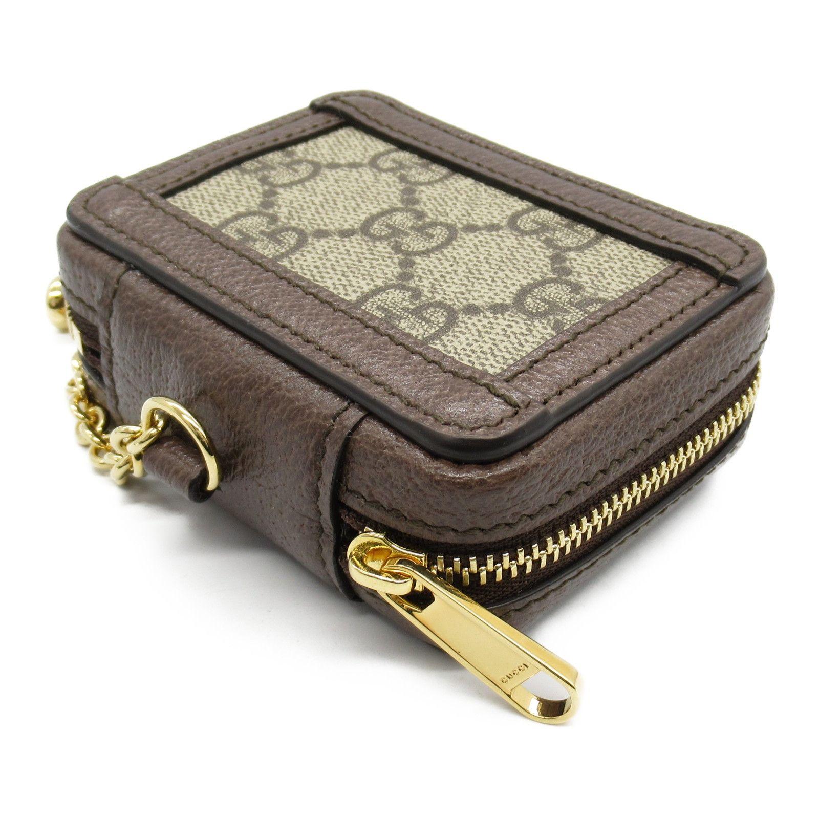 Gucci Gucci Gucci AirPods Case PVC Coated Canvas Leather Case Canvas Phonecase 699771 Size ONE SIZE - 4 Thumbnail