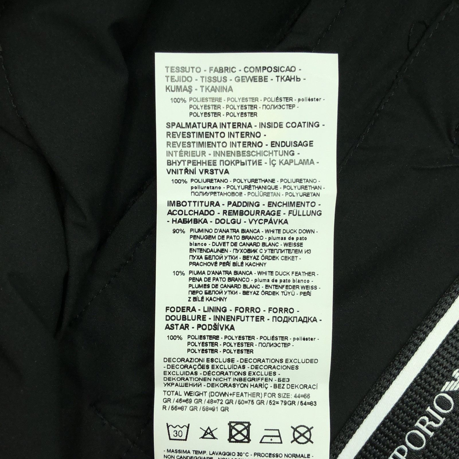 Armani Armani Armani Down Jacket Polyester Down Jacket Others Outerwear 8N1BQ2 Size ONE SIZE - 6 Thumbnail