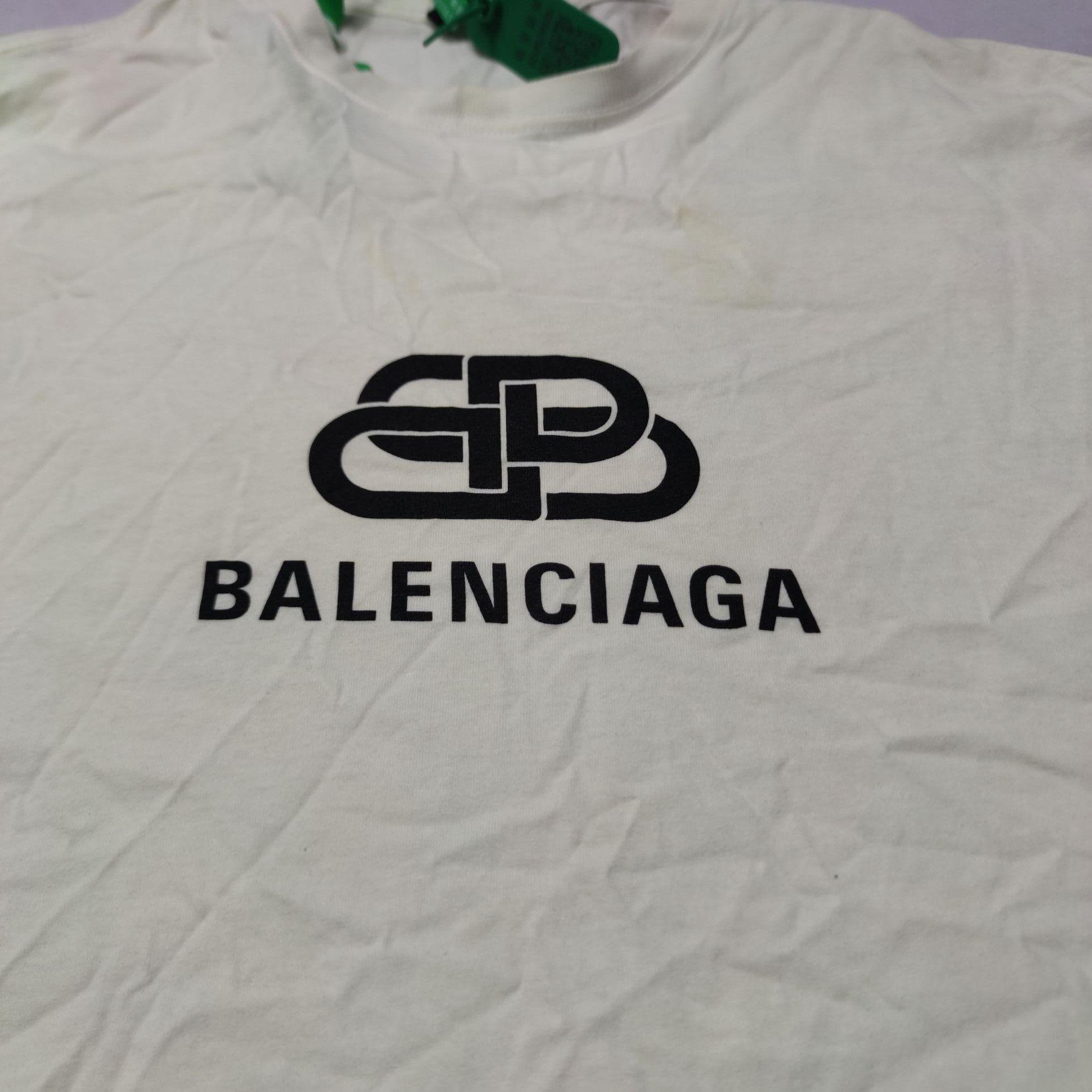 Balenciaga Balenciaga White T-shirt with BB logo Size US XS / EU 42 / 0 - 3 Thumbnail