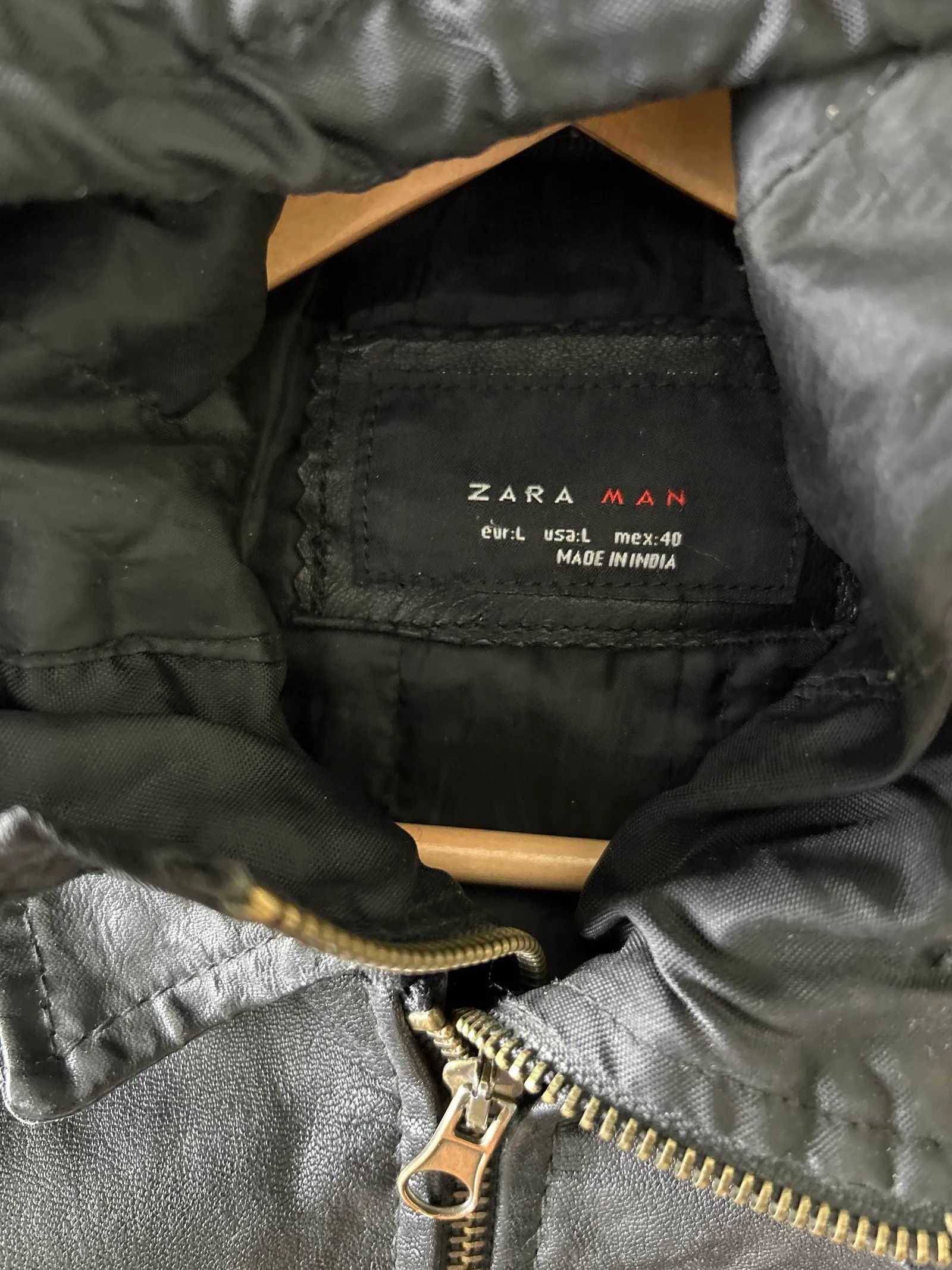 Zara Zara Leather Jacket Size US L / EU 52-54 / 3 - 2 Thumbnail