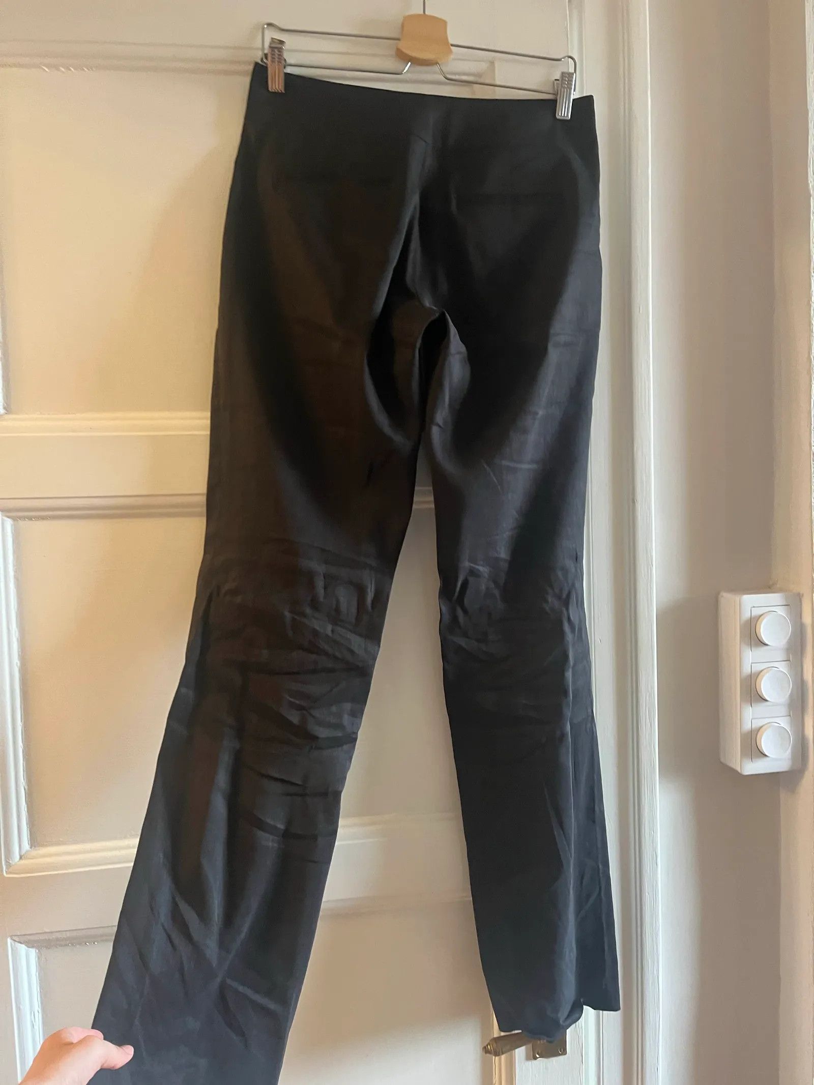 Massimo Dutti Massimo Dutti Straight-leg low-rose stretch trousers Pants Size 26" / US 2 / IT 38 - 4 Thumbnail