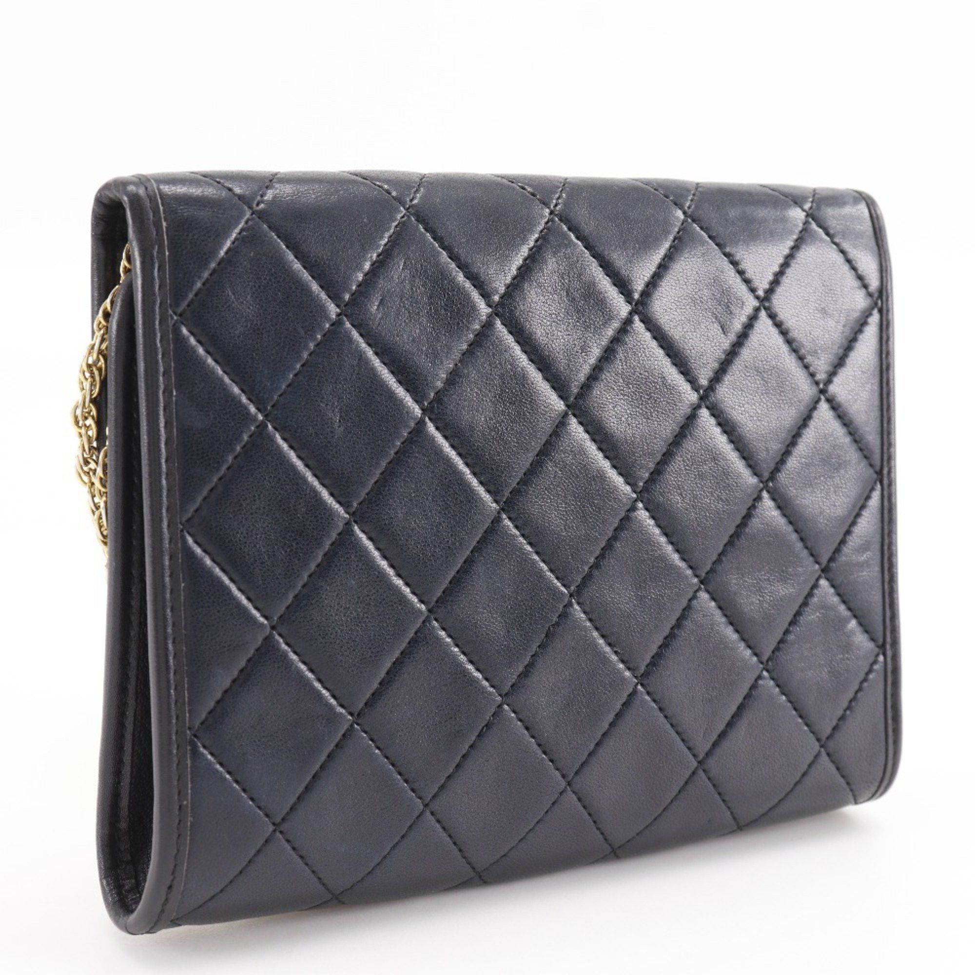 Chanel CHANEL Matelasse Mini/AGNEAU TANNE Shoulder Bag Chain Pochette C00060 Lambskin Black Snap Button Women's T141925934 Size ONE SIZE - 3 Thumbnail
