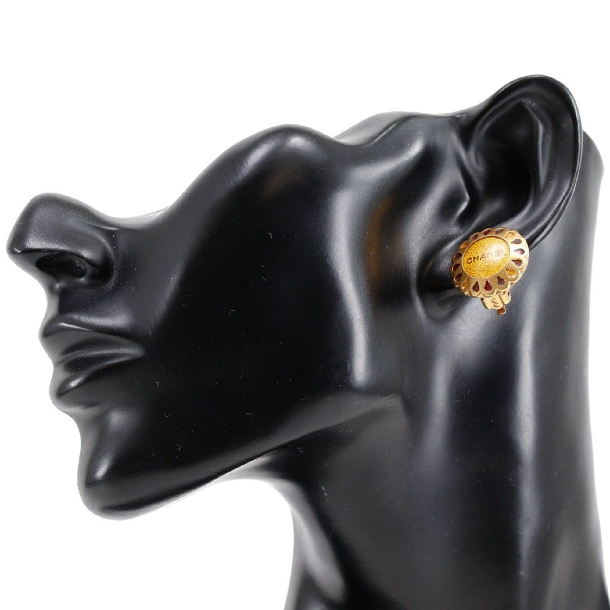 Chanel Chanel Flower motif earrings, gold plated, 1999, 99A, flower, approx. 7.5g, motif, women's, S132725772 Size ONE SIZE - 2 Thumbnail