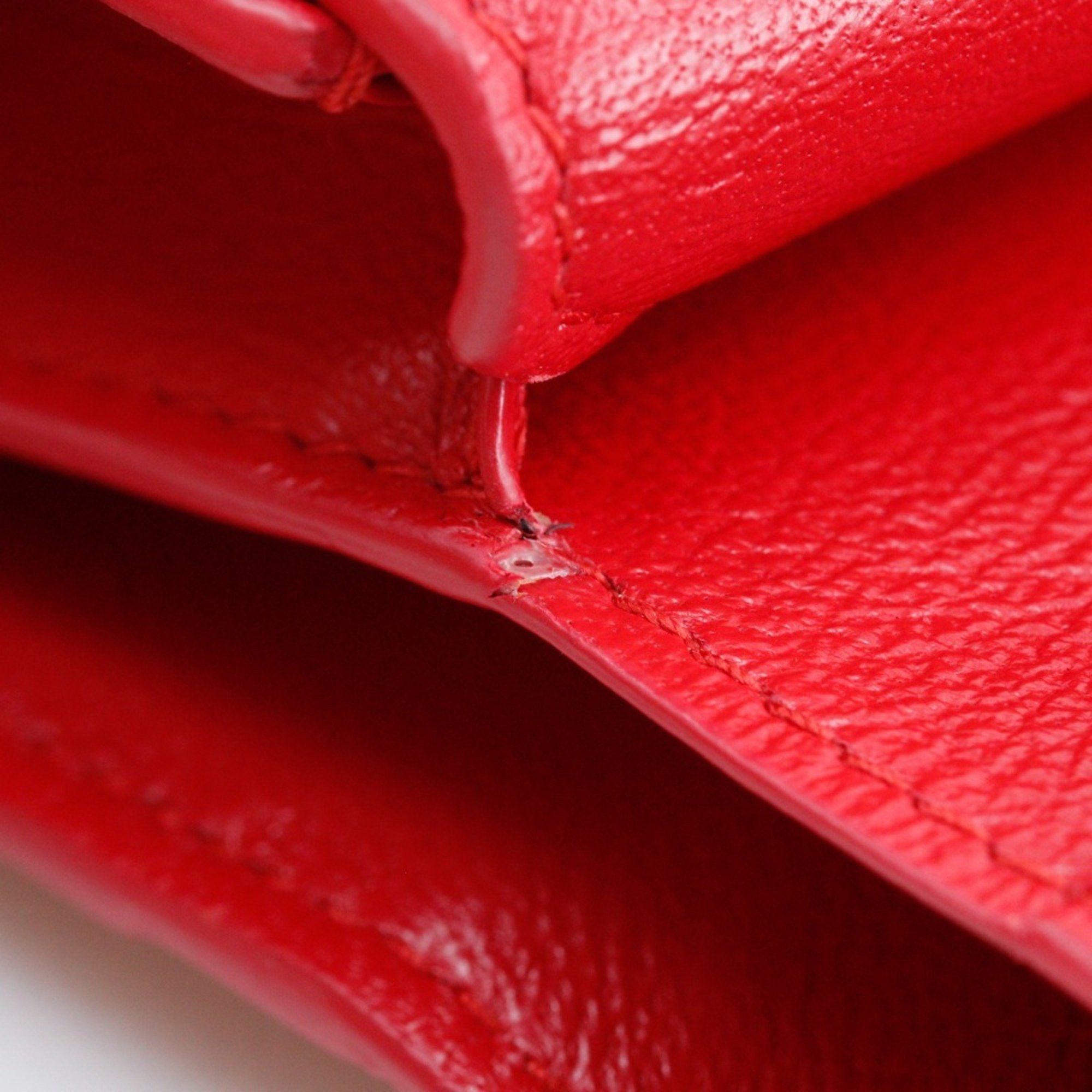 Balenciaga BALENCIAGA BB Bi-fold Wallet 601474 Leather Red Snap Button Logo Women's S140825867 Size ONE SIZE - 9 Thumbnail