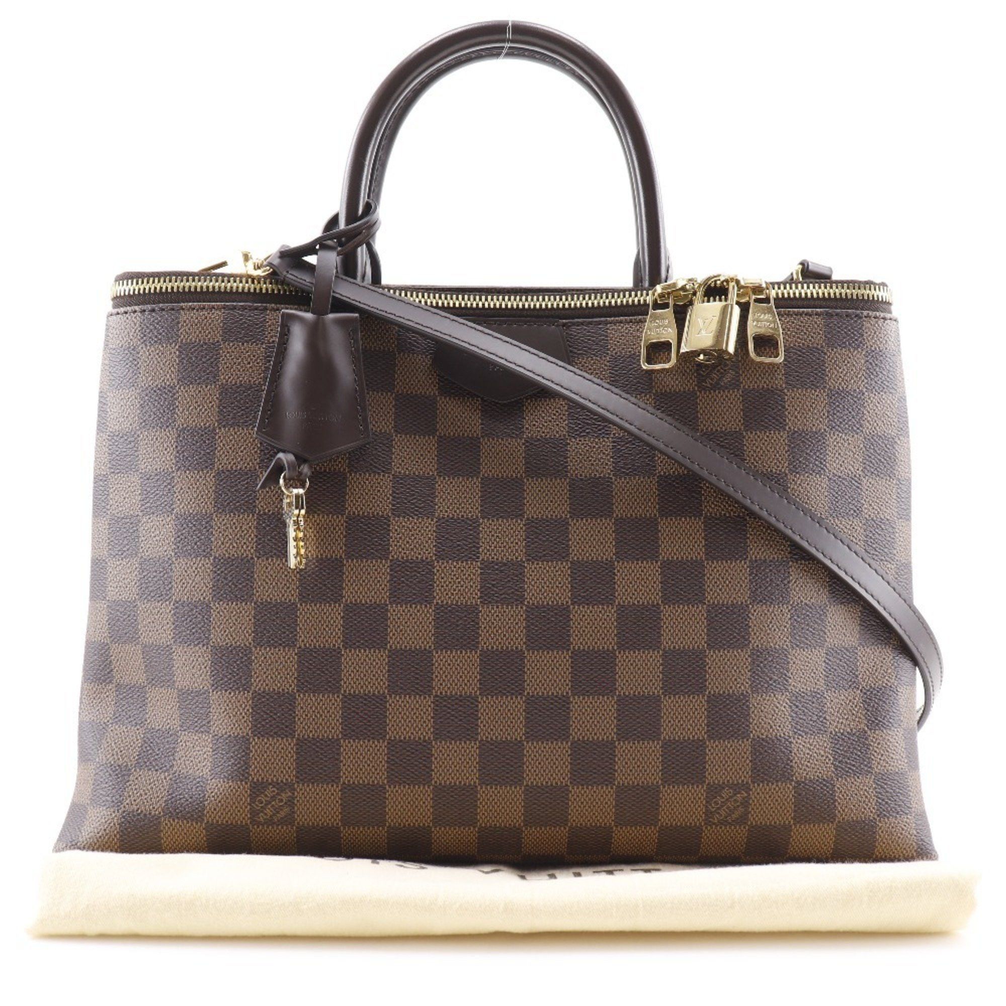 Louis Vuitton Louis Vuitton Brompton Handbag Shoulder N41582 Damier Canvas 2016 Brown TR0186 2way A5 Women's Size ONE SIZE - 20 Thumbnail