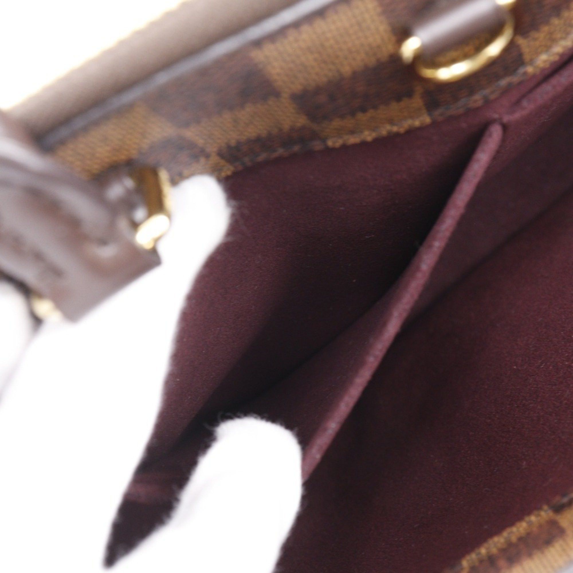 Louis Vuitton Louis Vuitton Brompton Handbag Shoulder N41582 Damier Canvas 2016 Brown TR0186 2way A5 Women's Size ONE SIZE - 10 Thumbnail