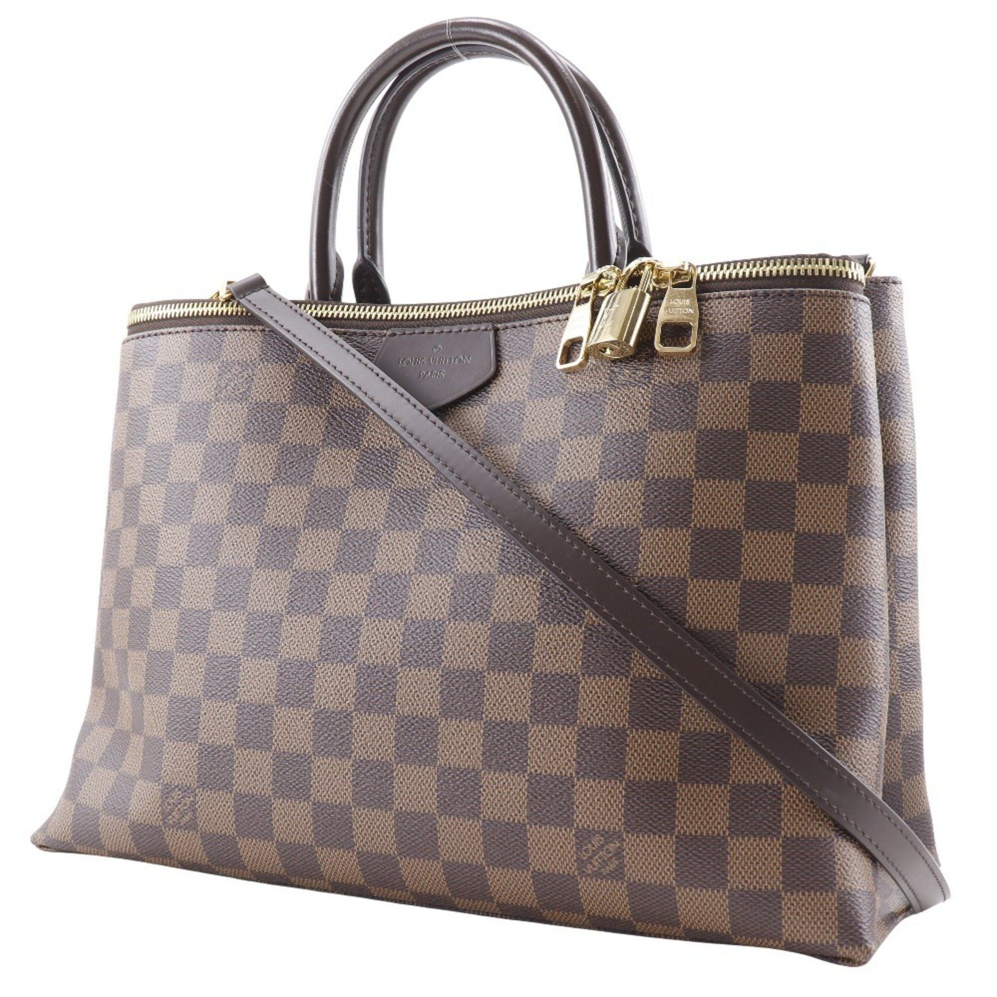 Louis Vuitton Louis Vuitton Brompton Handbag Shoulder N41582 Damier Canvas 2016 Brown TR0186 2way A5 Women's Size ONE SIZE - 2 Thumbnail