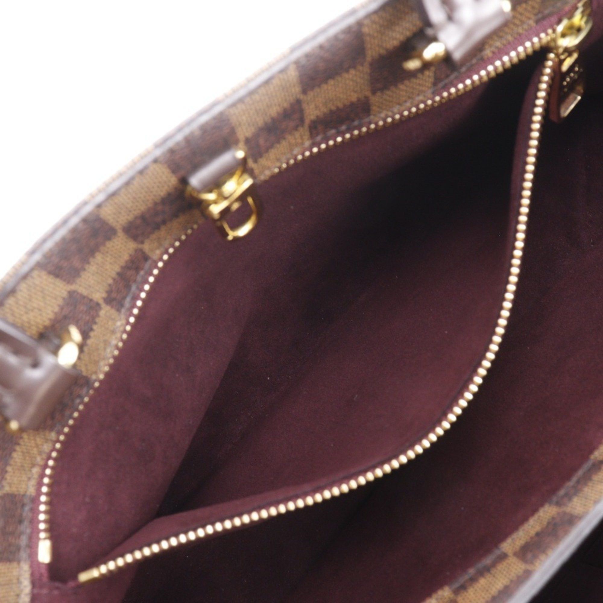 Louis Vuitton Louis Vuitton Brompton Handbag Shoulder N41582 Damier Canvas 2016 Brown TR0186 2way A5 Women's Size ONE SIZE - 7 Thumbnail