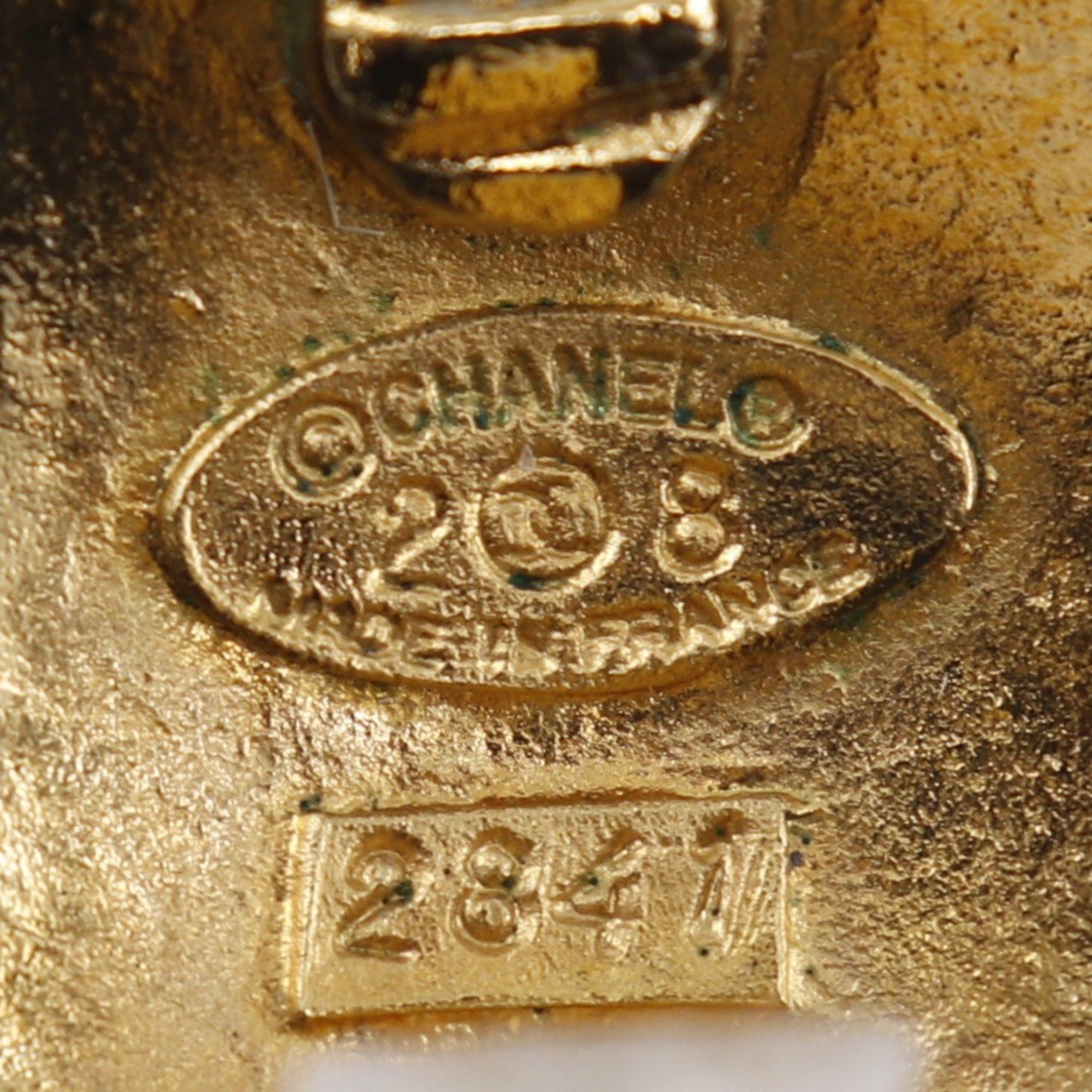 Chanel CHANEL Coco Mark Earrings, Gold Plated, 1993, Size 28, Approx. 16.0g, COCO Mark, Women's, S141425913 Size ONE SIZE - 7 Thumbnail