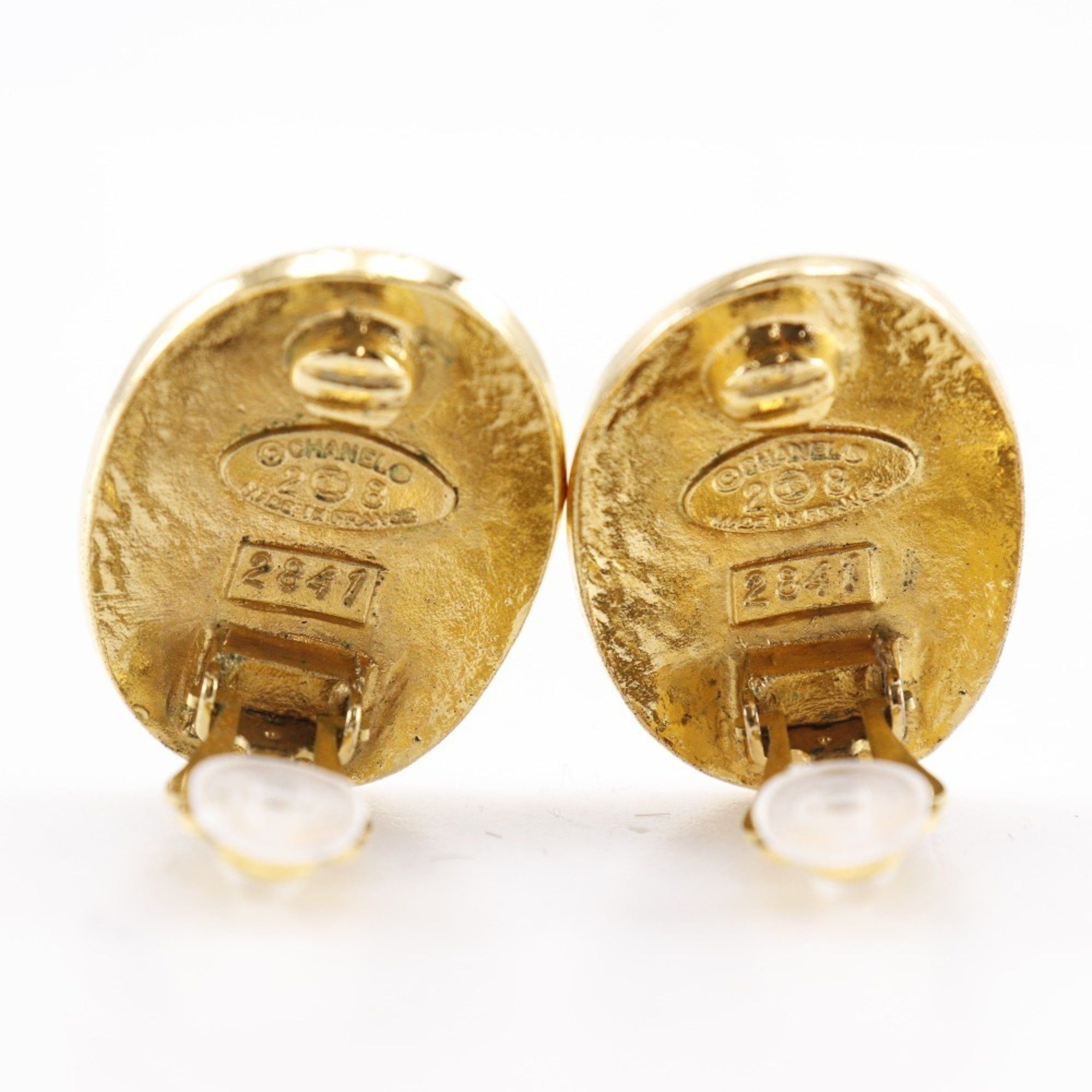 Chanel CHANEL Coco Mark Earrings, Gold Plated, 1993, Size 28, Approx. 16.0g, COCO Mark, Women's, S141425913 Size ONE SIZE - 4 Thumbnail