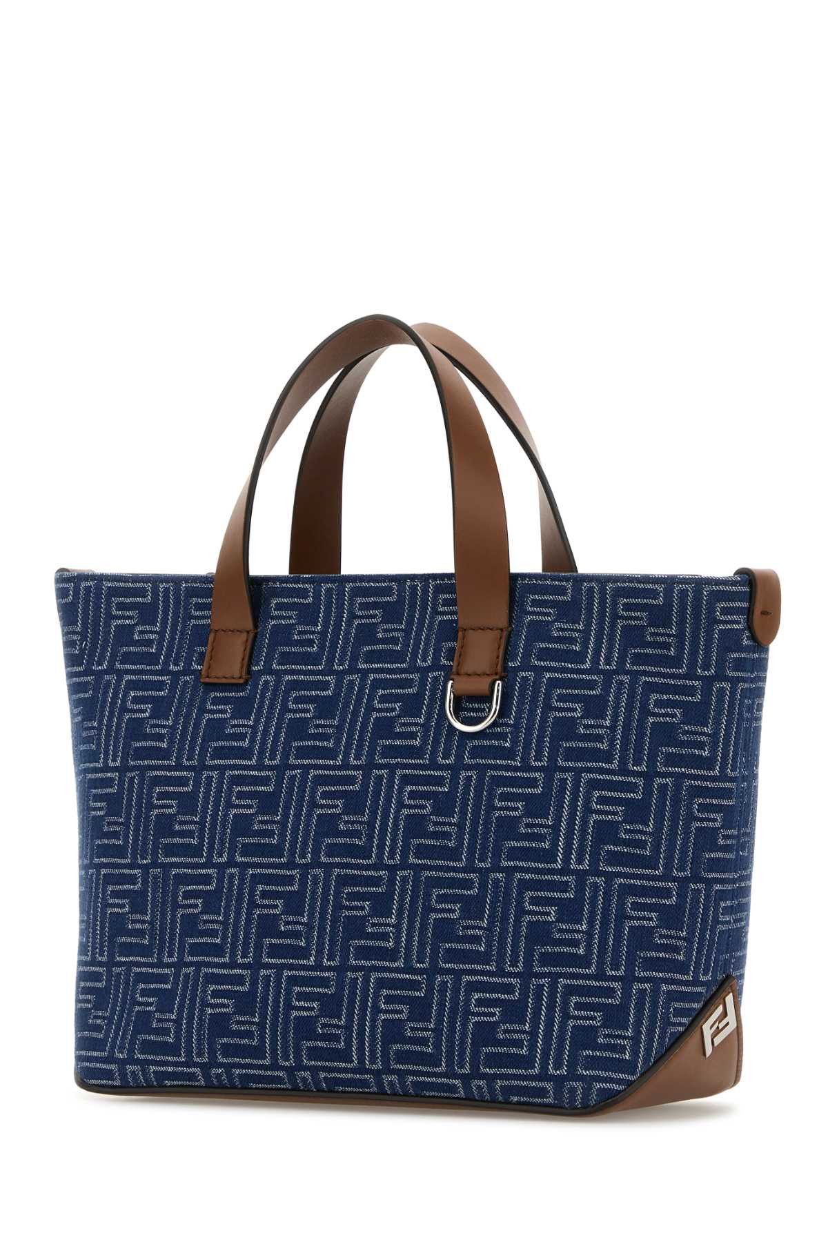 Fendi Embroidered Denim Handbag Size ONE SIZE - 2 Thumbnail