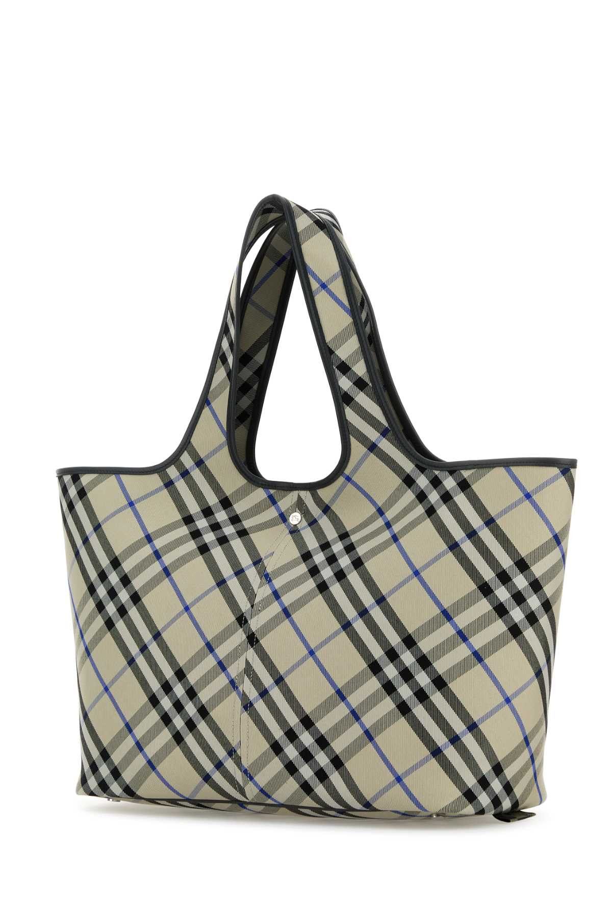 Burberry Embroidered Canvas Shopping Bag Size ONE SIZE - 2 Thumbnail