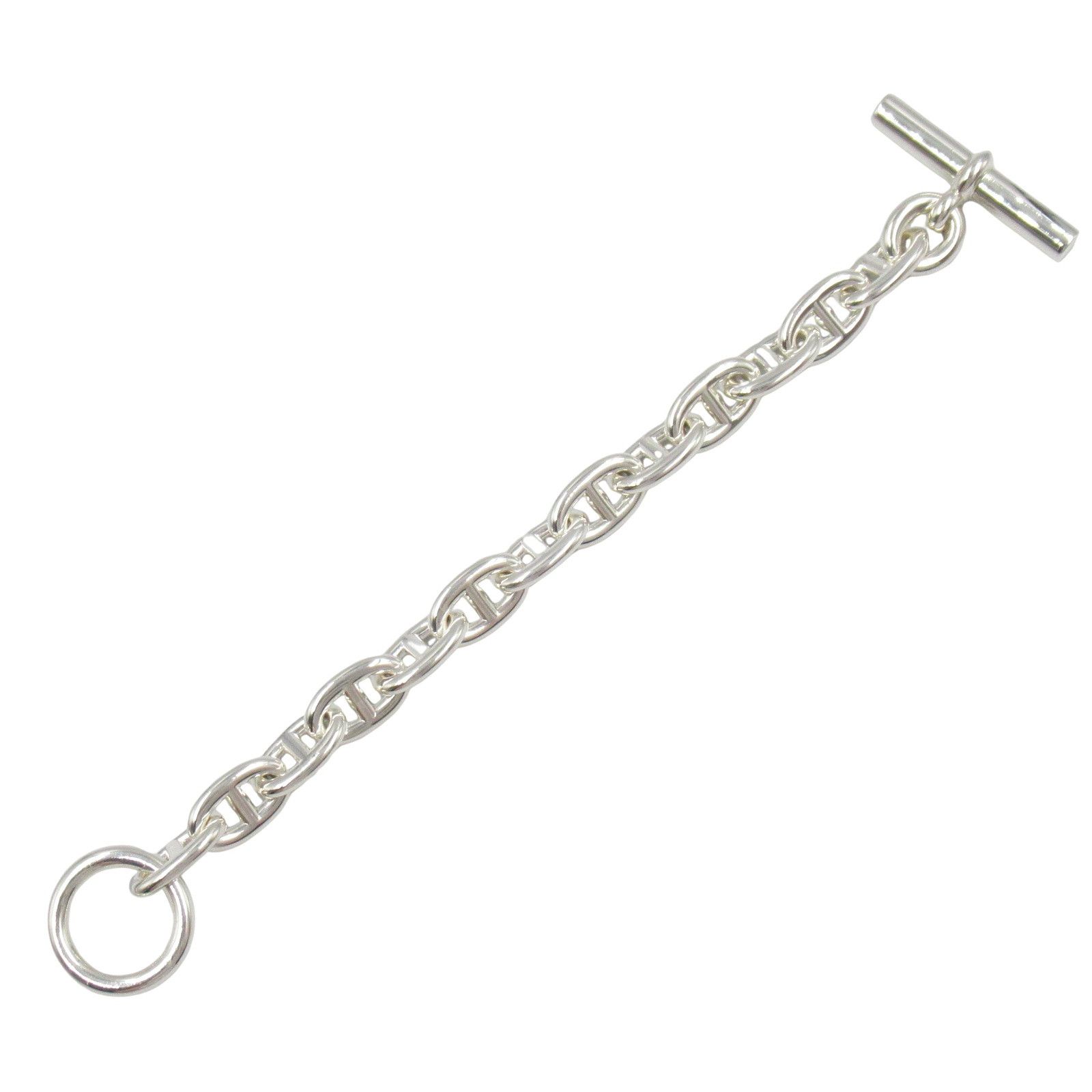 Hermes Hermes Hermes Chaine d'Ancre MM Silver925 Bracelet Metal Bracelet Size ONE SIZE - 3 Thumbnail