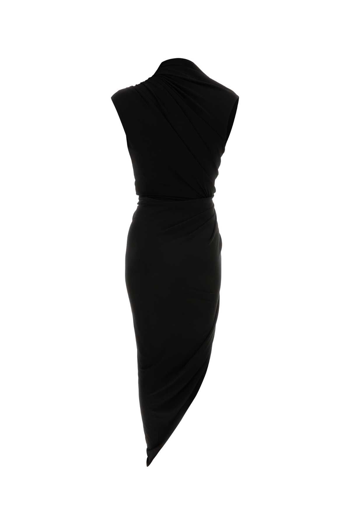 Balenciaga Black Stretch Crepe Dress Size S / US 4 / IT 40 - 2 Thumbnail