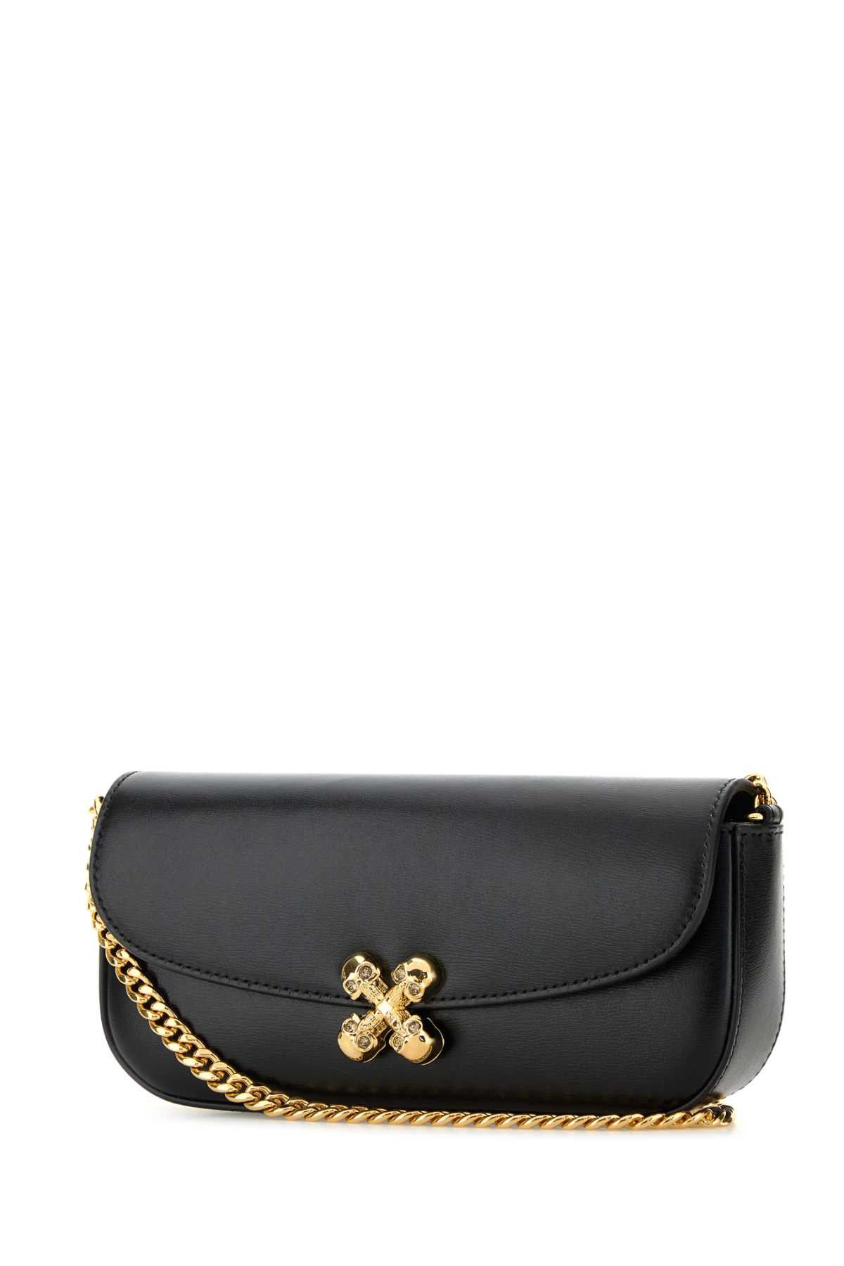 Alexander McQueen Black Healthier Small Skull Flower Crossbody Bag Size ONE SIZE - 2 Thumbnail