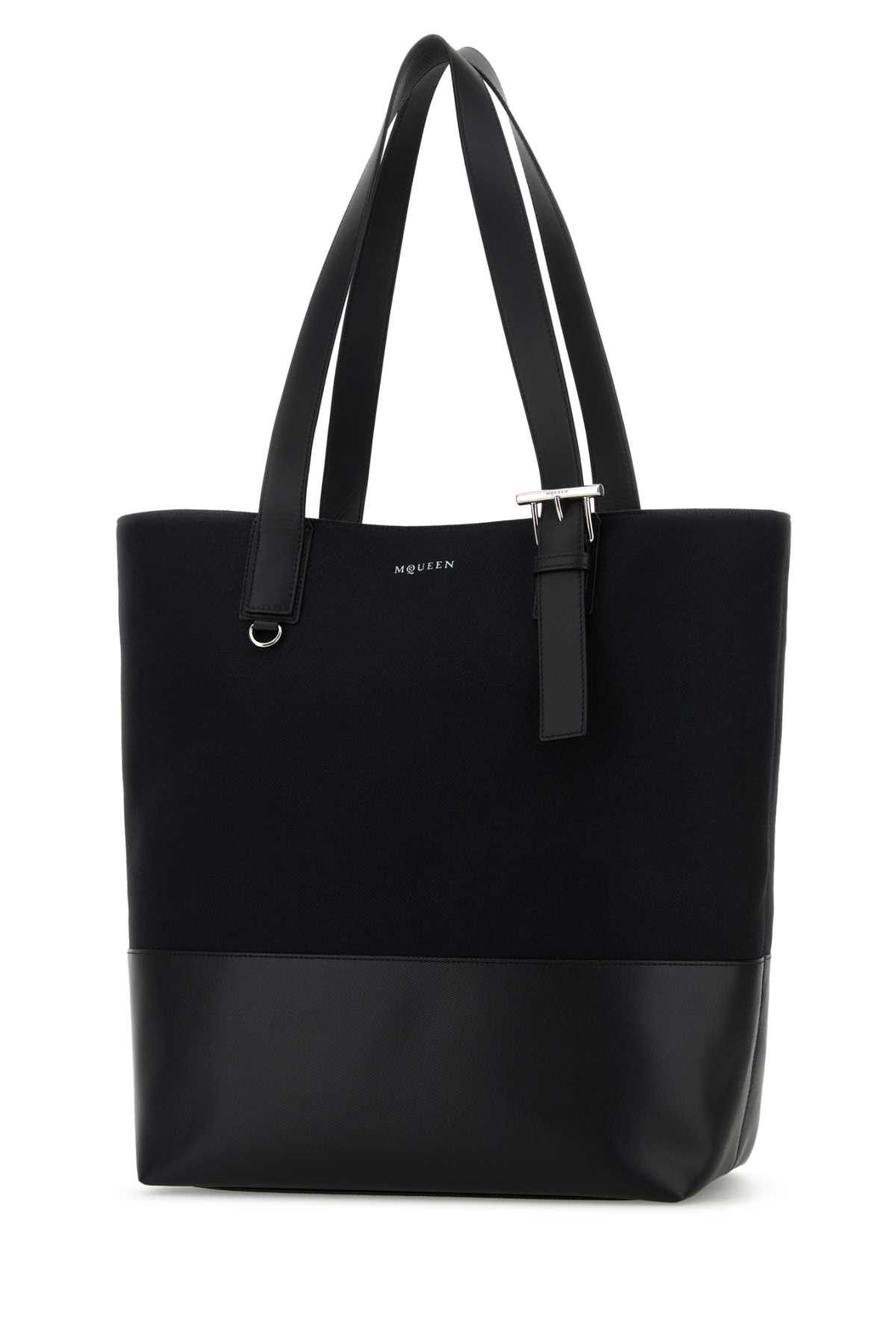 Alexander McQueen Black Canvas Shopping Bag Size ONE SIZE - 2 Thumbnail