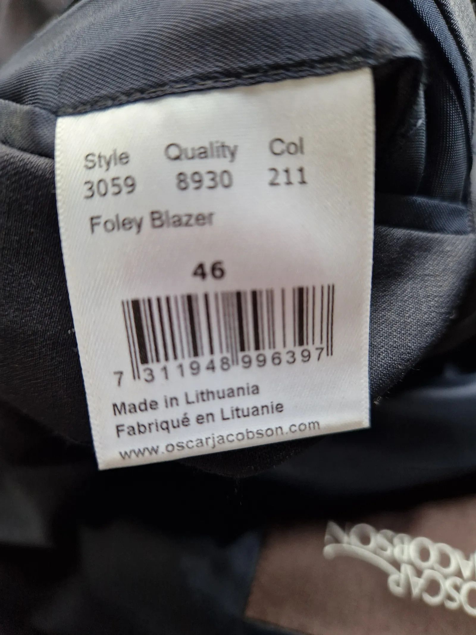 Oscar Jacobson Oscar Jacobson Foley Blazer Suit Size 38R - 3 Thumbnail