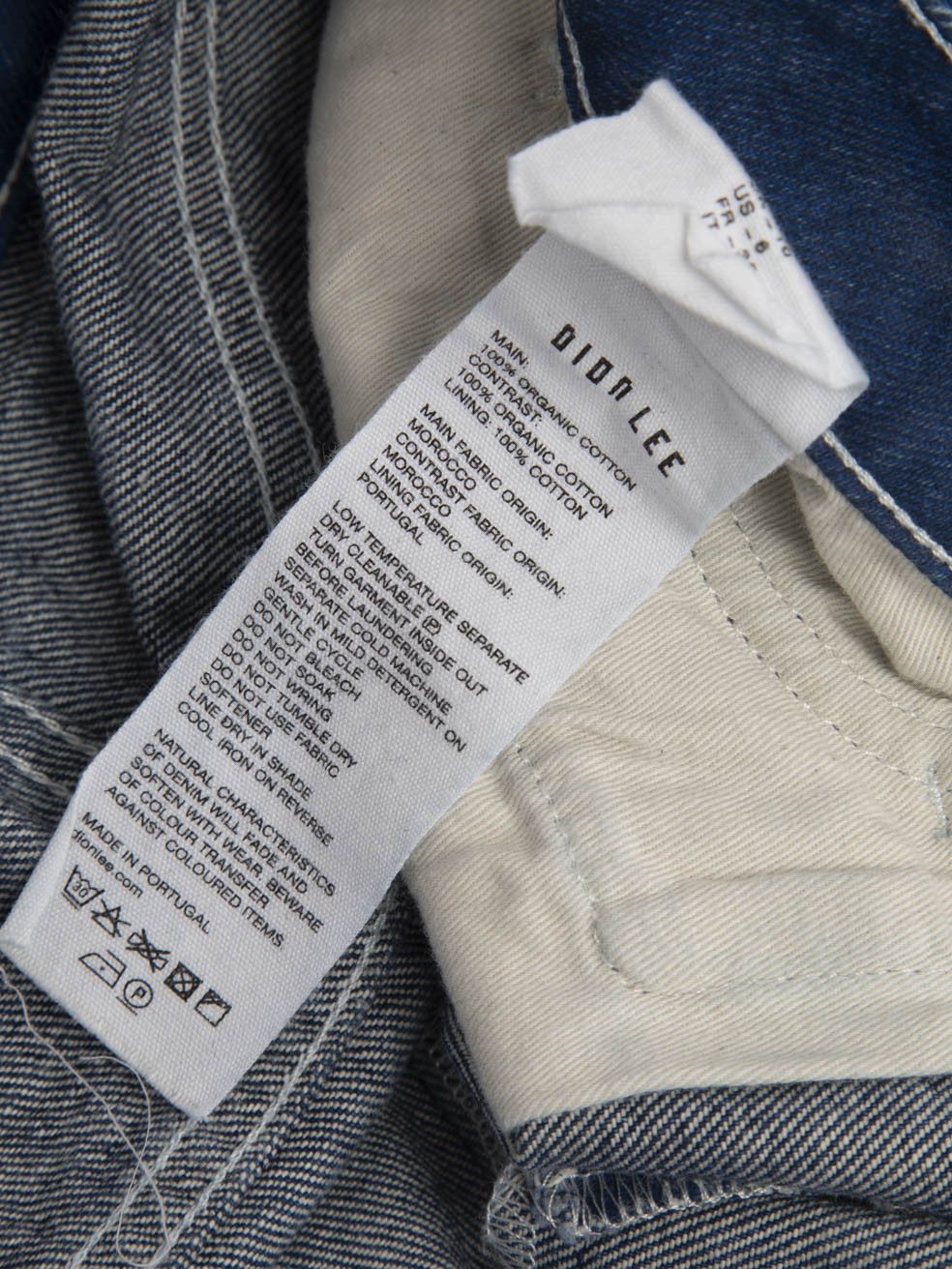 Dion Lee Blue Two Tone Wide Leg Jeans Size 28" / US 6 / IT 42 - 7 Thumbnail