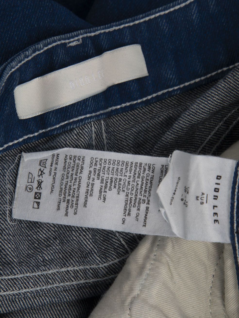 Dion Lee Blue Two Tone Wide Leg Jeans Size 28" / US 6 / IT 42 - 6 Thumbnail