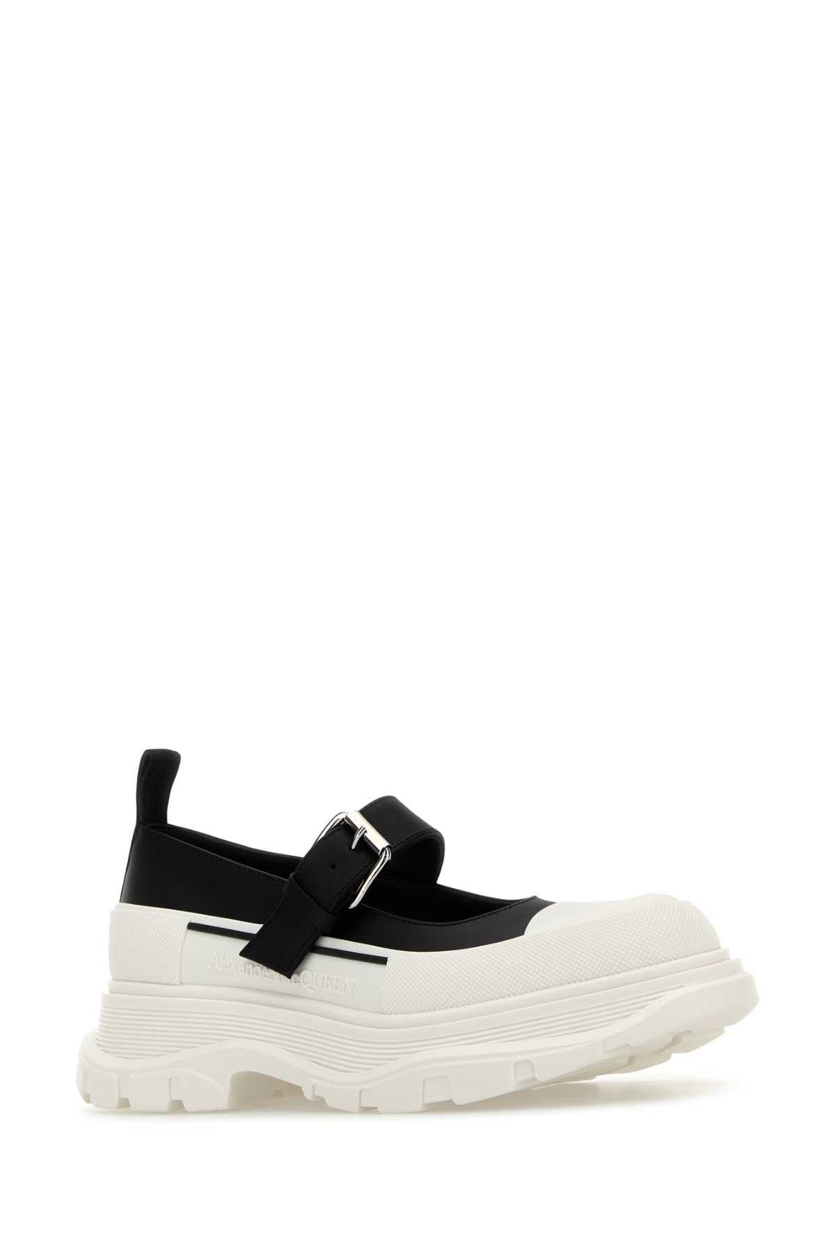 Alexander McQueen Two-Tone Leather And Rubber Ballerinas Size US 10 / IT 40 - 2 Thumbnail