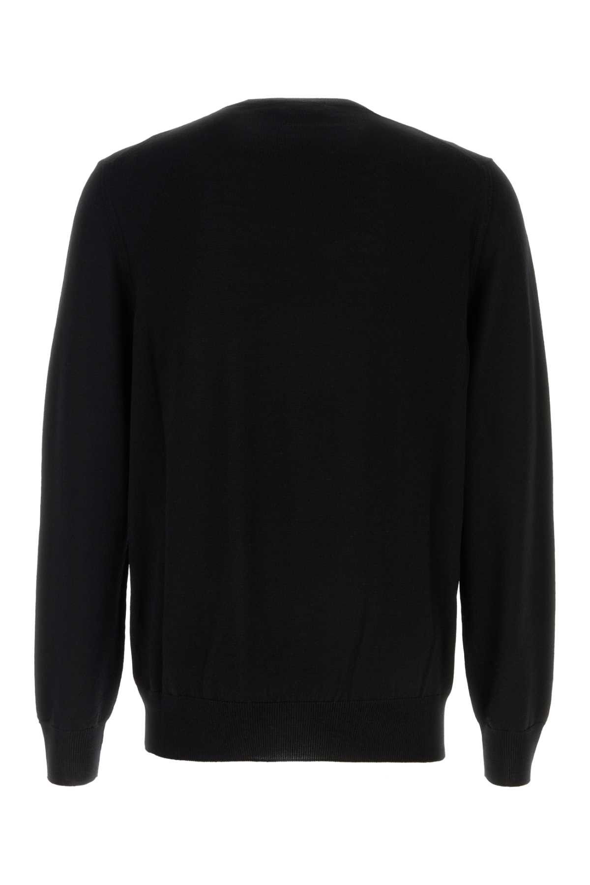 Alexander McQueen Black Wool Sweater Size US L / EU 52-54 / 3 - 2 Thumbnail