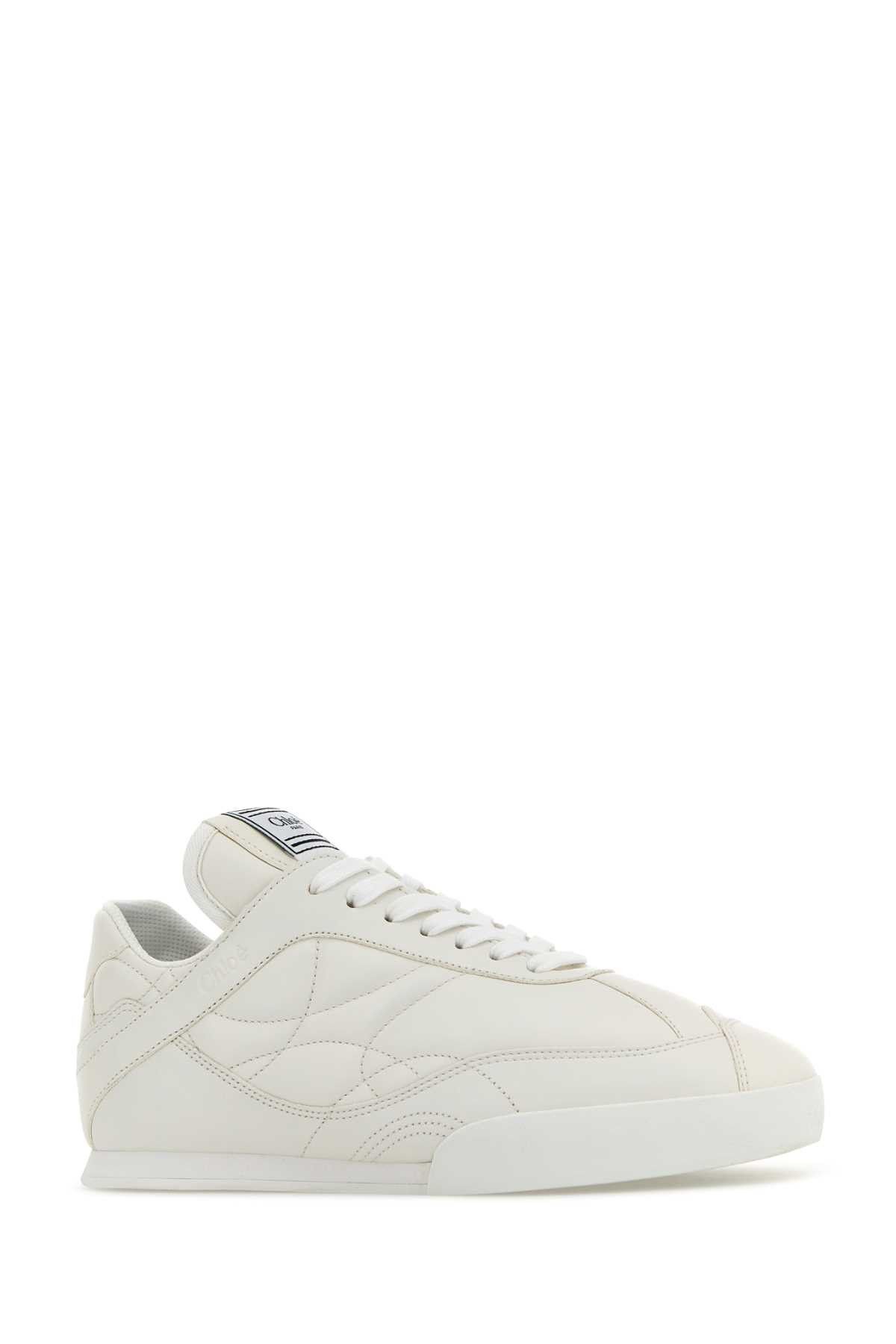 Chloe White Leather Chloã¨ Kick Sneakers Size US 11 / IT 41 - 2 Thumbnail