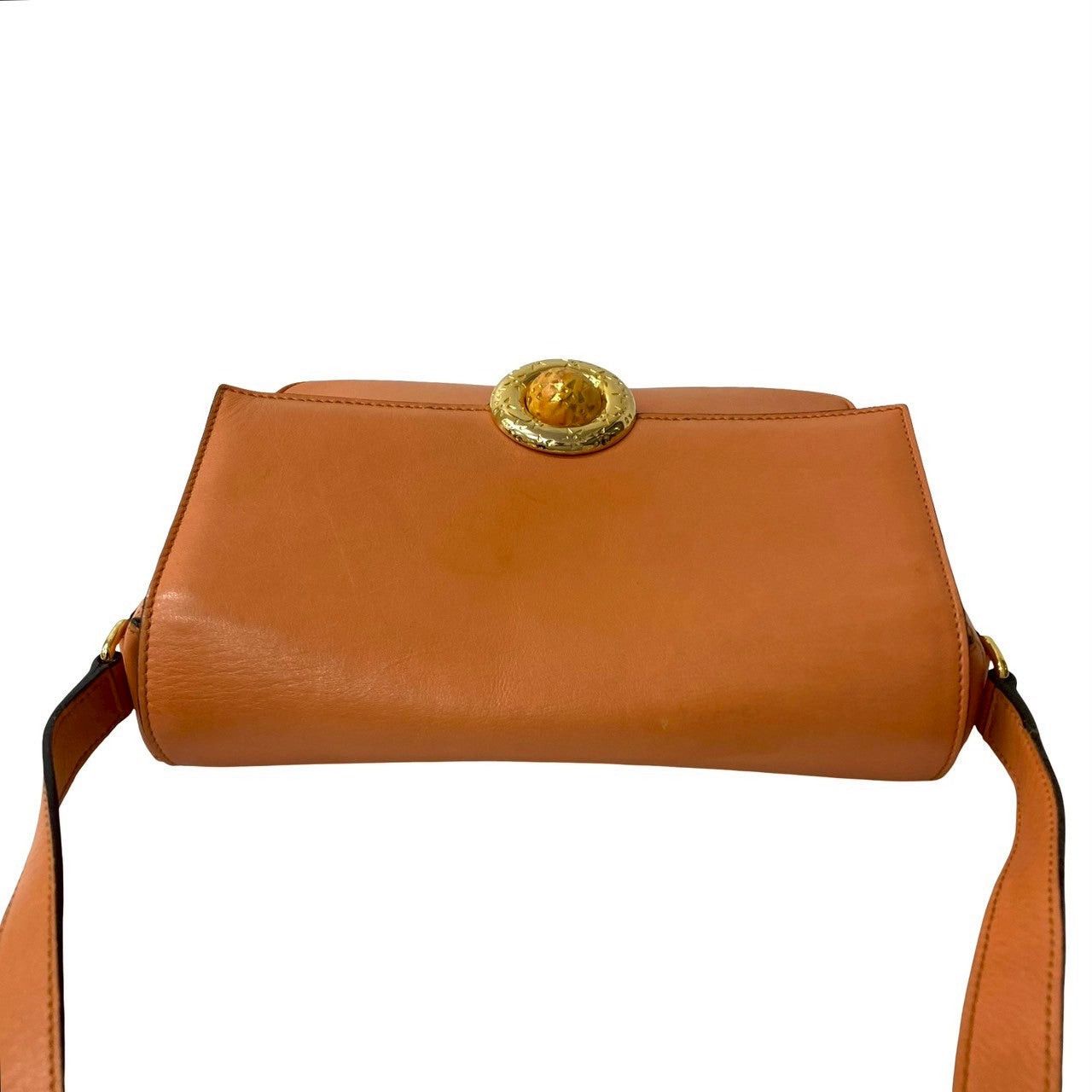 Celine Celine Shoulder Bag Orange Leather Size ONE SIZE - 4 Thumbnail