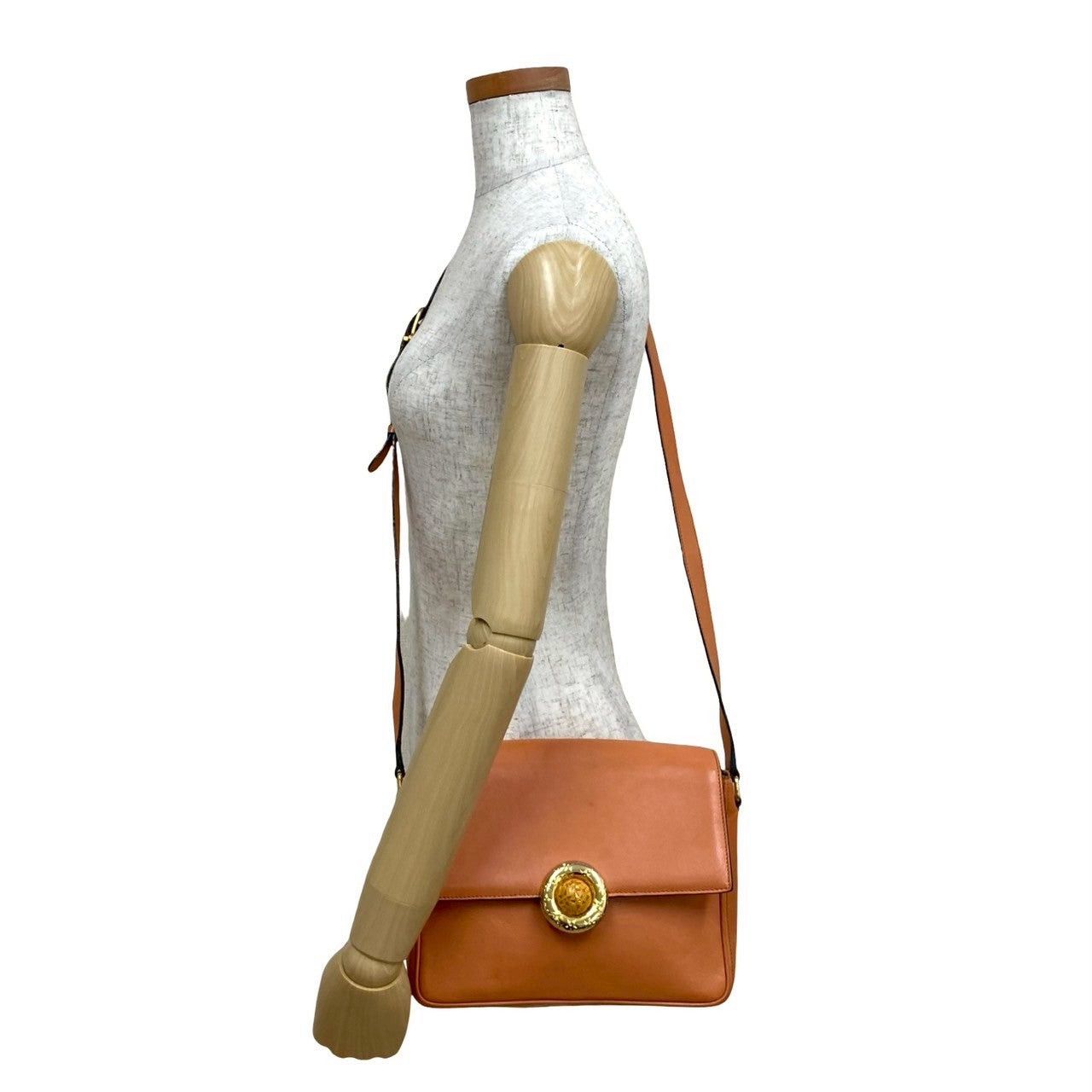 Celine Celine Shoulder Bag Orange Leather Size ONE SIZE - 2 Thumbnail