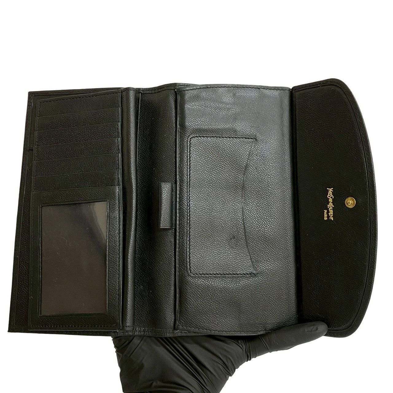 Yves Saint Laurent Yves Saint Laurent Black Leather Size ONE SIZE - 7 Thumbnail