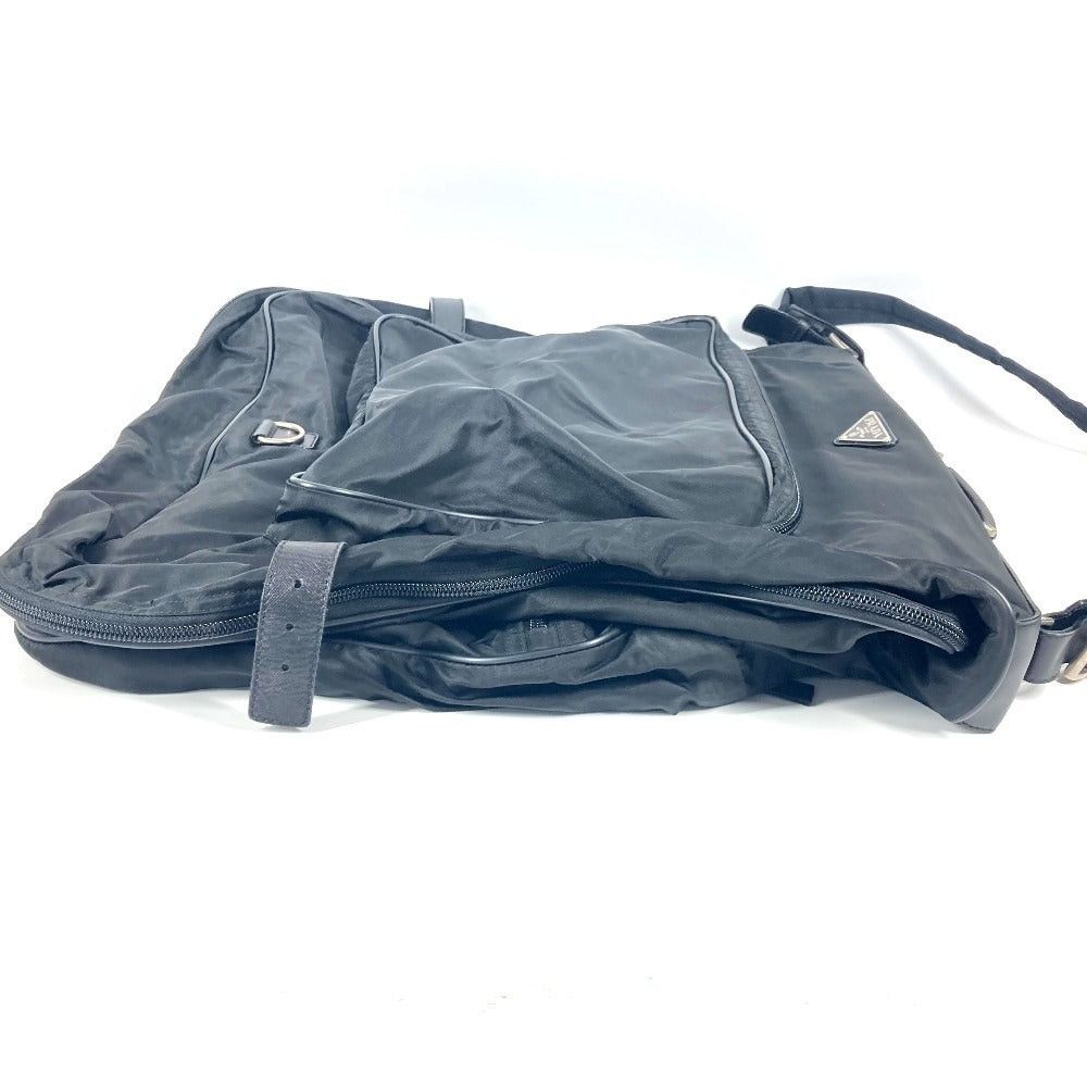Prada Prada Triangle Logo Plate 2 Way Bag Shoulder Handbag Travel Boston Nylon Unisex Black Size ONE SIZE - 3 Thumbnail