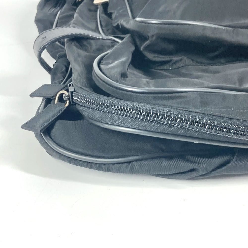 Prada Prada Triangle Logo Plate 2 Way Bag Shoulder Handbag Travel Boston Nylon Unisex Black Size ONE SIZE - 5 Thumbnail