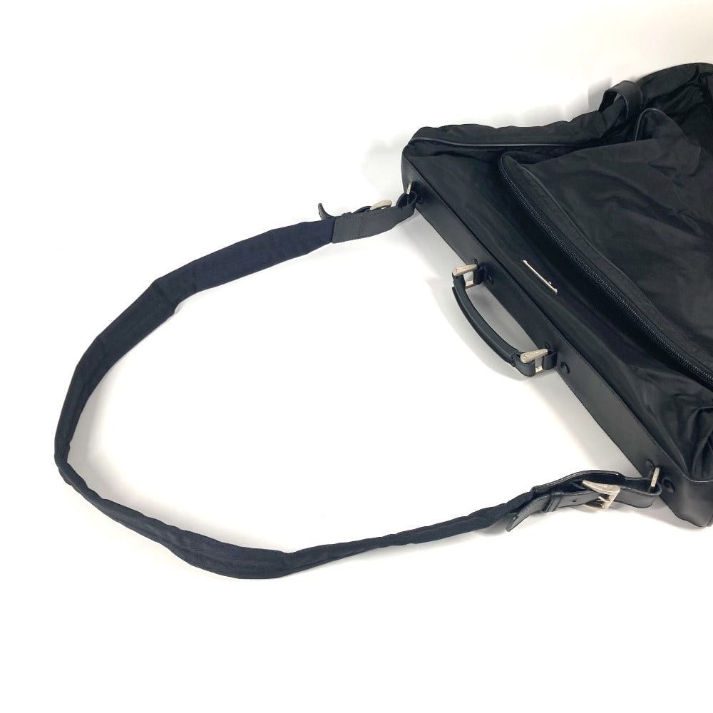 Prada Prada Triangle Logo Plate 2 Way Bag Shoulder Handbag Travel Boston Nylon Unisex Black Size ONE SIZE - 10 Thumbnail