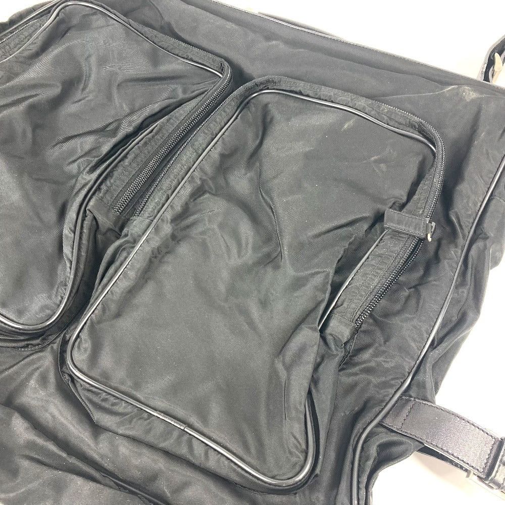 Prada Prada Triangle Logo Plate 2 Way Bag Shoulder Handbag Travel Boston Nylon Unisex Black Size ONE SIZE - 16 Thumbnail