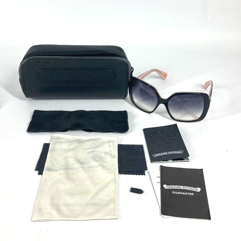 Chrome Hearts Chrome Hearts Queenie Glasses Sunglasses Plastic Unisex Black Size ONE SIZE - 13 Thumbnail