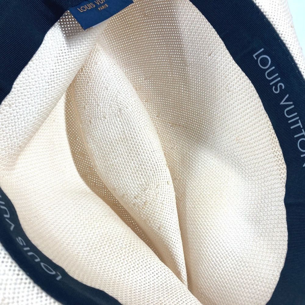 Louis Vuitton Louis Vuitton M75881 Monogram Eclipse Hat Daylight Savings Time (Summertime) Chapeau Bucket Bob Straw Paper Unisex Beige Size ONE SIZE - 12 Thumbnail