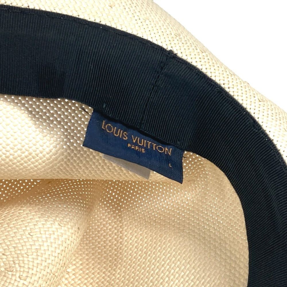 Louis Vuitton Louis Vuitton M75881 Monogram Eclipse Hat Daylight Savings Time (Summertime) Chapeau Bucket Bob Straw Paper Unisex Beige Size ONE SIZE - 8 Thumbnail