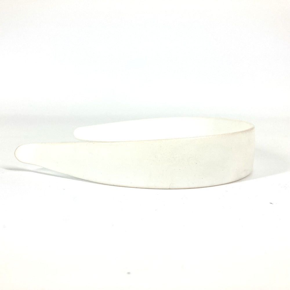 Miu Miu Miumiu Logo Hair Band Headband Horseshoe-Shaped Hairband Plastic Women White Size ONE SIZE - 3 Thumbnail