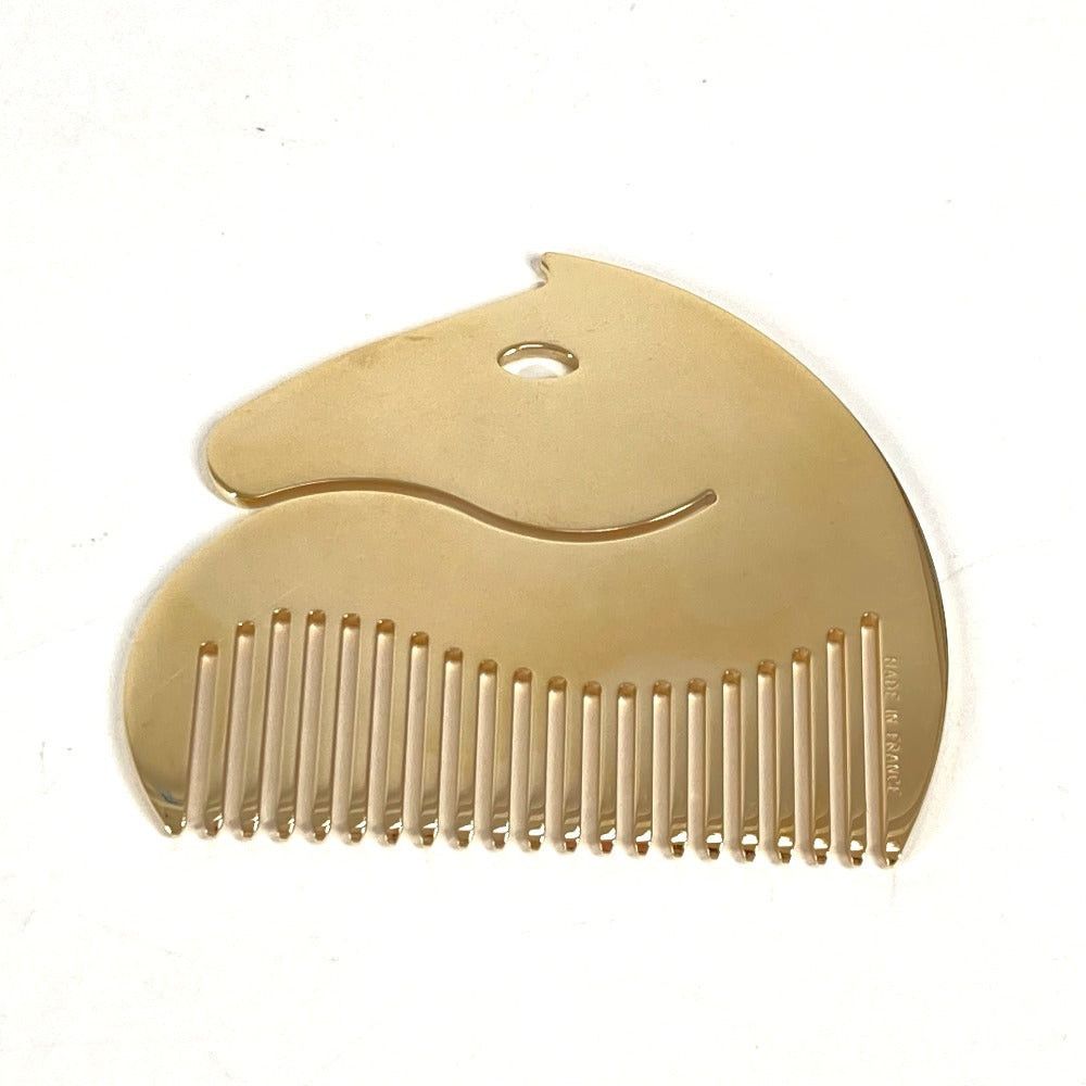 Hermes Hermes Hose Horse Cheval Comb Kushi (Medieval Ruler Of A Tatary Tribe) Metal Women Gold Size ONE SIZE - 2 Thumbnail