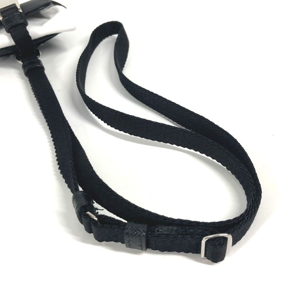 Prada Prada With Straps Triangle Logo Plate Airpods Case Air Pods Earphone Nylon Unisex Black Size ONE SIZE - 10 Thumbnail