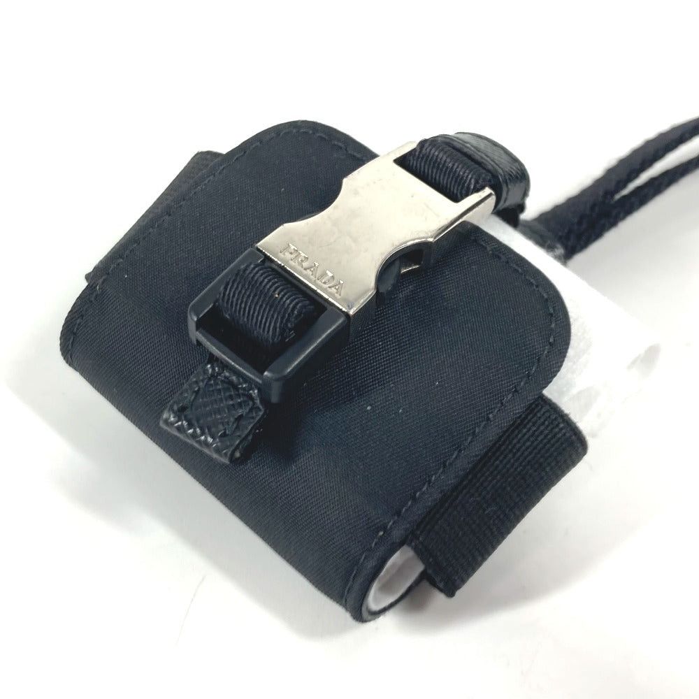 Prada Prada With Straps Triangle Logo Plate Airpods Case Air Pods Earphone Nylon Unisex Black Size ONE SIZE - 6 Thumbnail