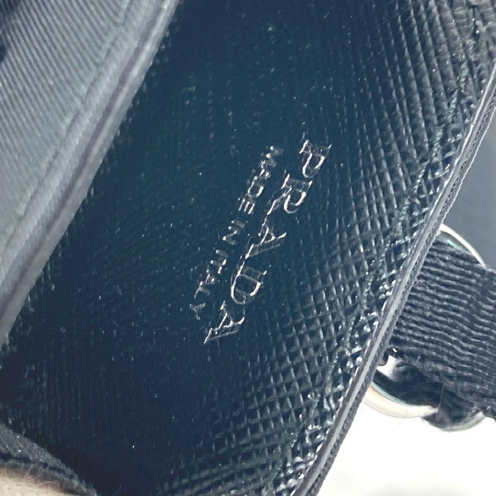 Prada Prada With Straps Triangle Logo Plate Airpods Case Air Pods Earphone Nylon Unisex Black Size ONE SIZE - 3 Thumbnail