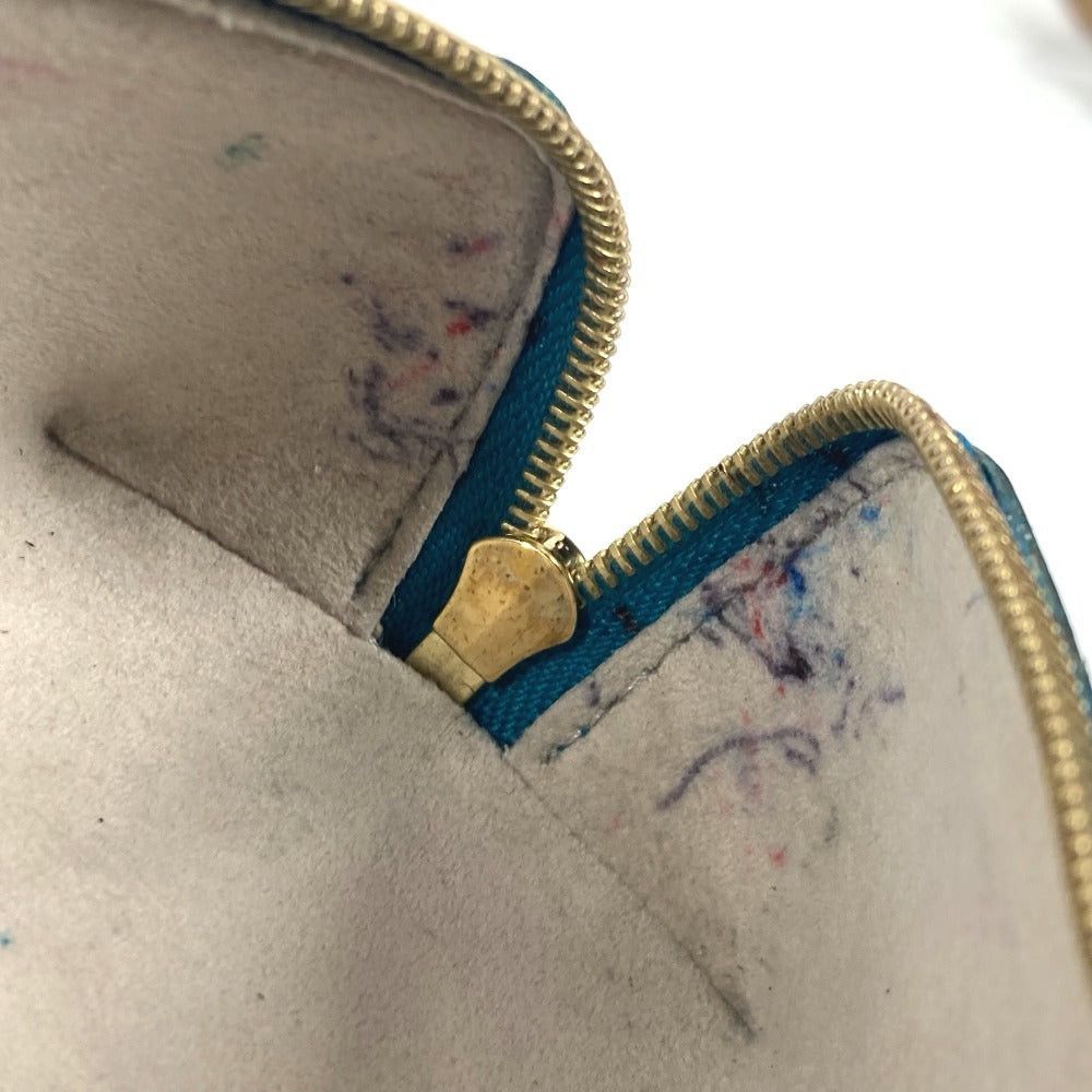 Louis Vuitton Louis Vuitton Nomad Truth Elizabeth Pencil Box Stationery Pouch Pen Case Leather Unisex Peacock Blue Size ONE SIZE - 13 Thumbnail