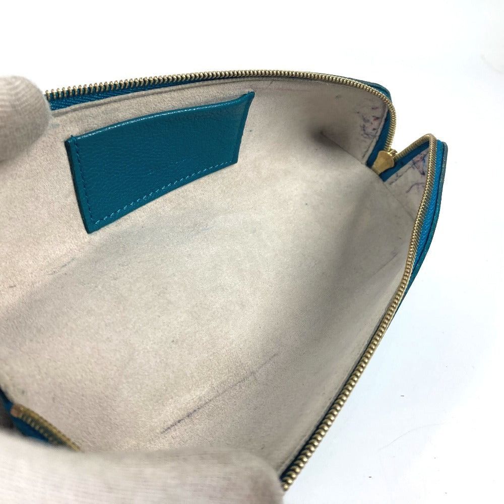 Louis Vuitton Louis Vuitton Nomad Truth Elizabeth Pencil Box Stationery Pouch Pen Case Leather Unisex Peacock Blue Size ONE SIZE - 11 Thumbnail