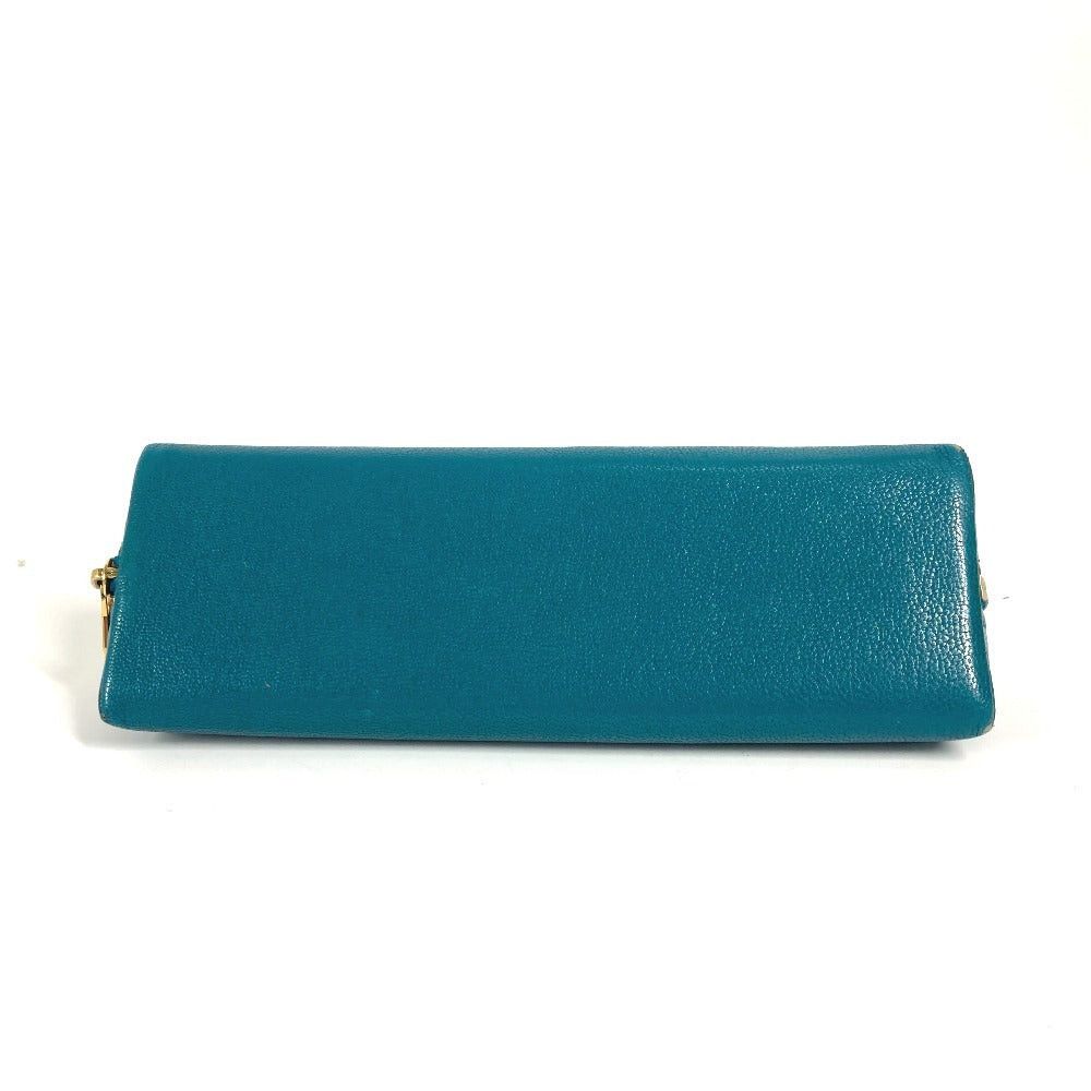 Louis Vuitton Louis Vuitton Nomad Truth Elizabeth Pencil Box Stationery Pouch Pen Case Leather Unisex Peacock Blue Size ONE SIZE - 8 Thumbnail