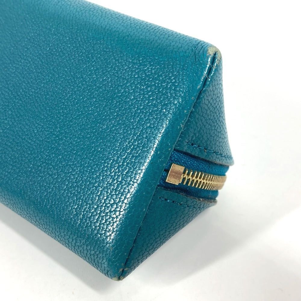 Louis Vuitton Louis Vuitton Nomad Truth Elizabeth Pencil Box Stationery Pouch Pen Case Leather Unisex Peacock Blue Size ONE SIZE - 9 Thumbnail