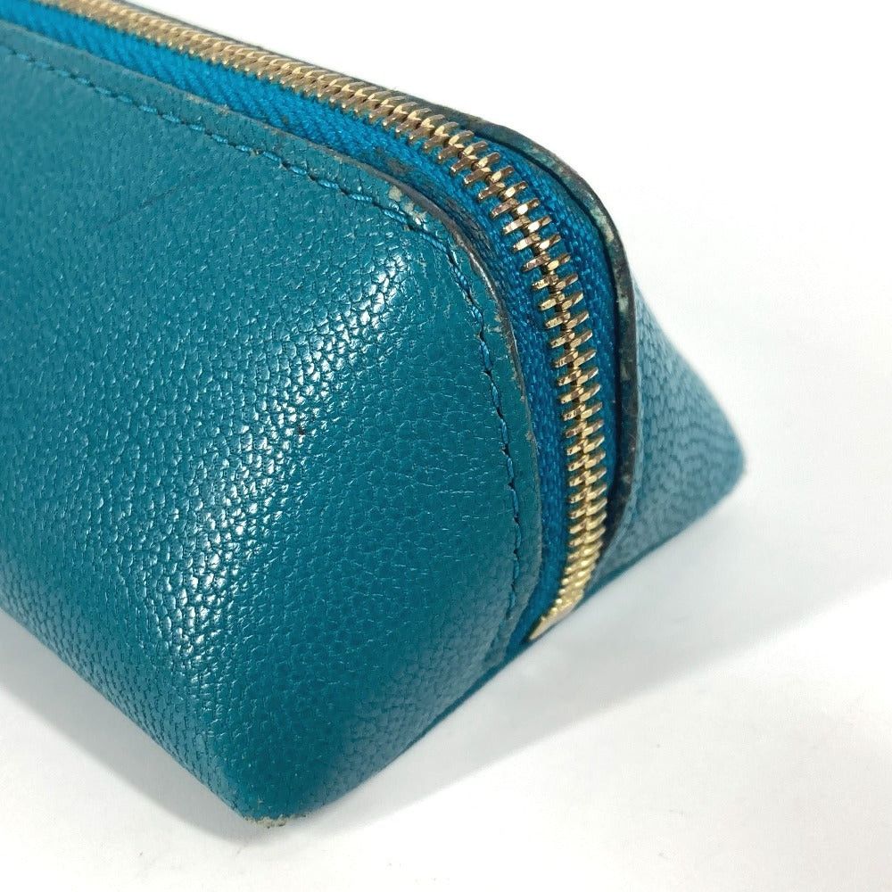 Louis Vuitton Louis Vuitton Nomad Truth Elizabeth Pencil Box Stationery Pouch Pen Case Leather Unisex Peacock Blue Size ONE SIZE - 6 Thumbnail