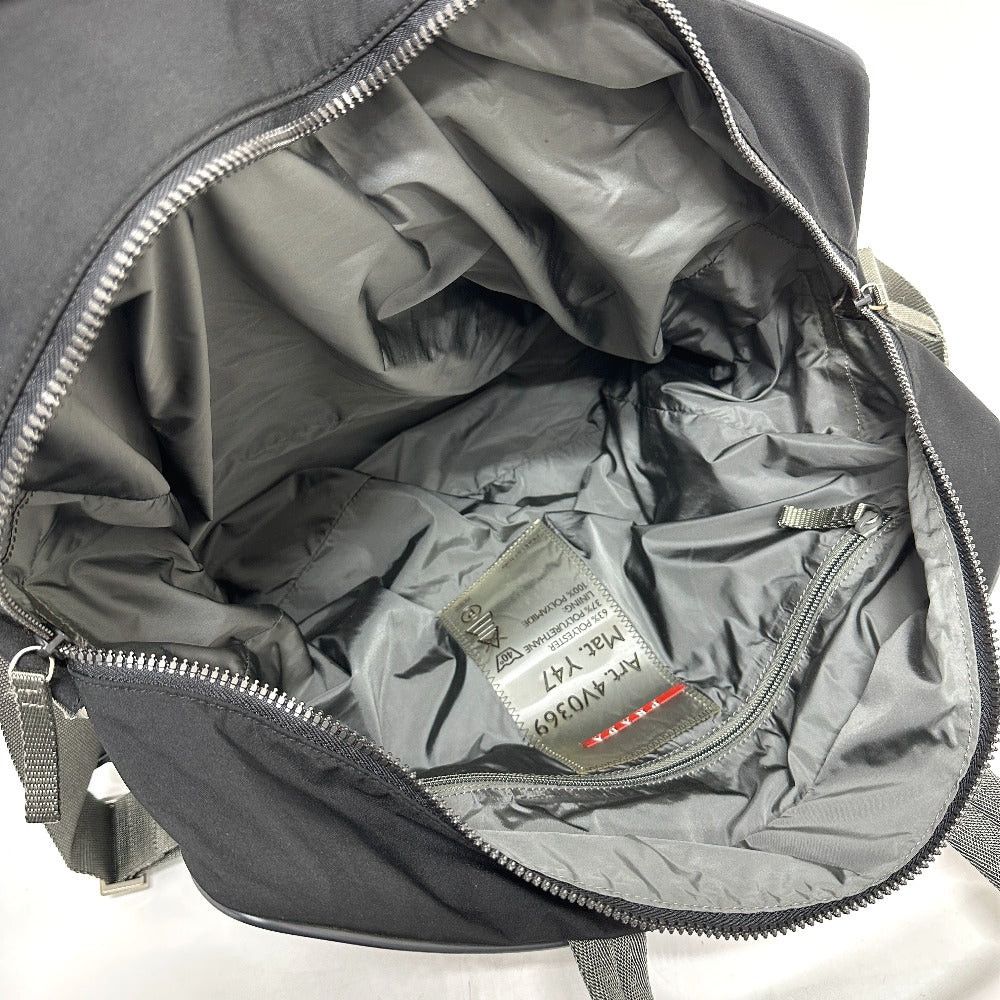 Prada Prada 4V0369 Sports Logo 2 Way Bag Boston Nylon Unisex Black Size ONE SIZE - 9 Thumbnail