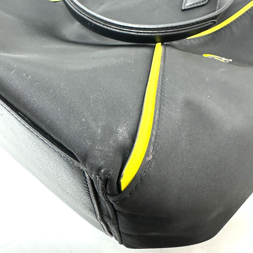 Givenchy Givenchy Logo Shoulder Bag Briefcase Shawl Tote Leather/Nylon Unisex Black Size ONE SIZE - 10 Thumbnail