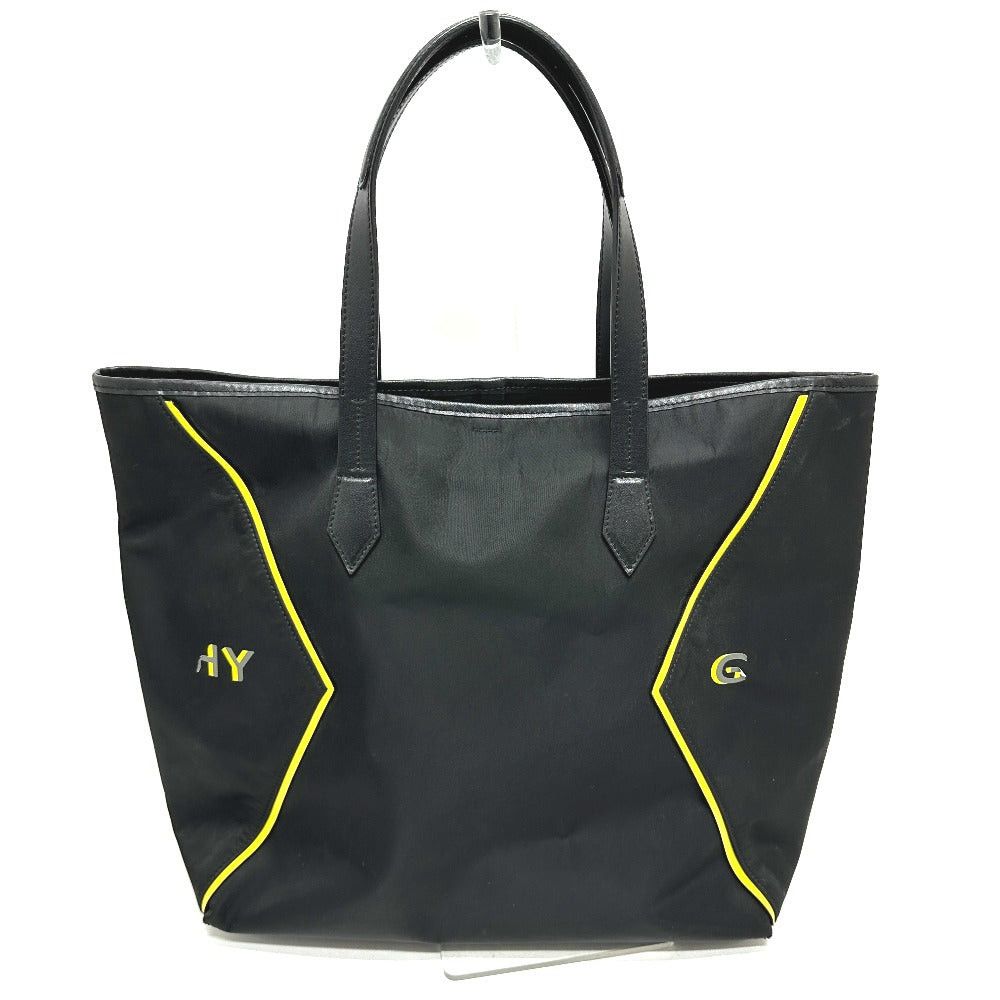 Givenchy Givenchy Logo Shoulder Bag Briefcase Shawl Tote Leather/Nylon Unisex Black Size ONE SIZE - 2 Thumbnail